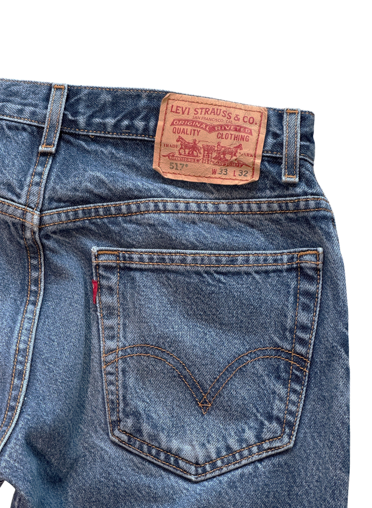 (SUP-816) LEVI'S 517 BOOT CUT DENIM - W33 - MADE IN MEXICO