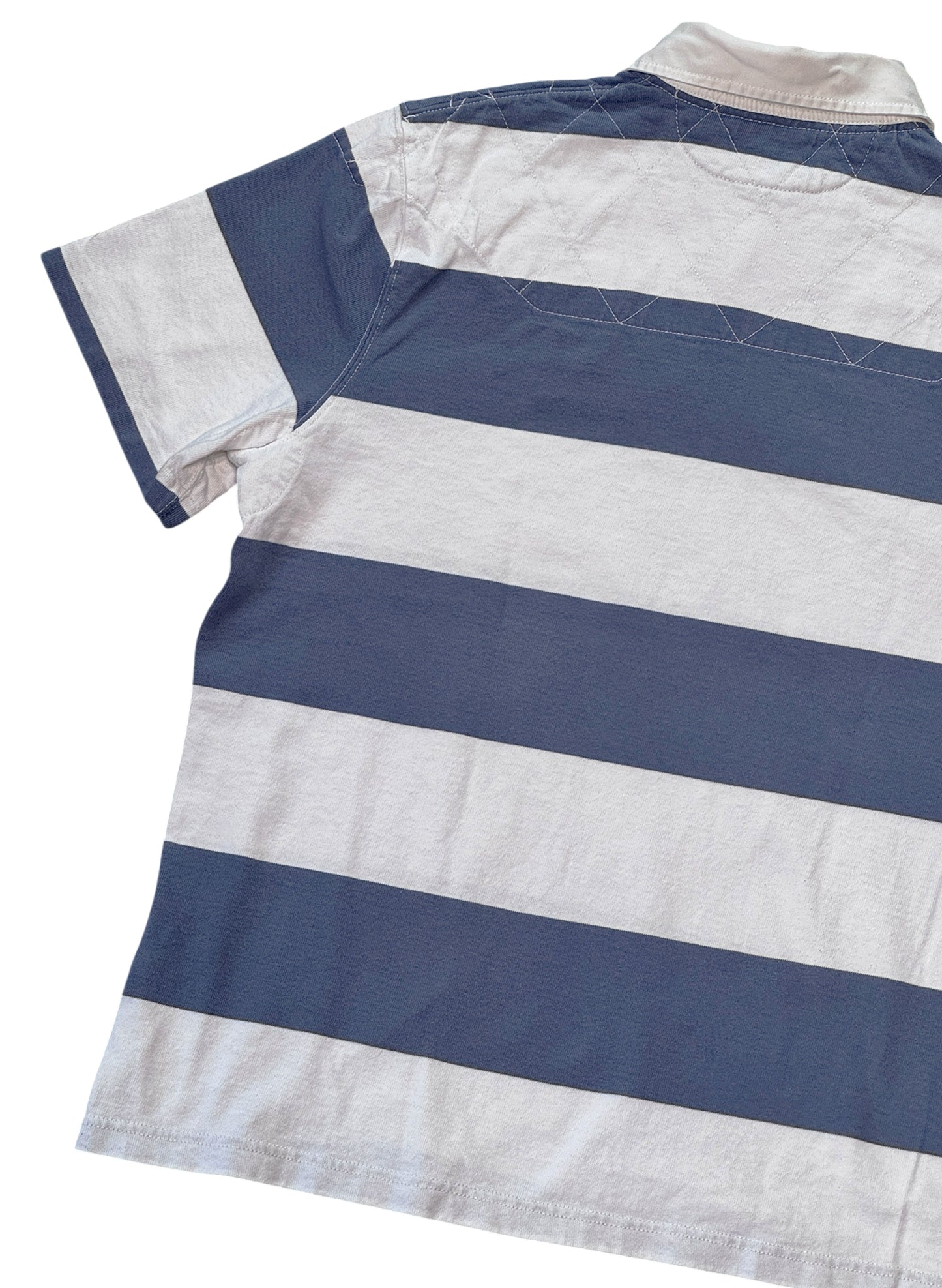 (SUP-702) Polo Ralph Lauren RUGBY SHIRT - WHITE/GREY