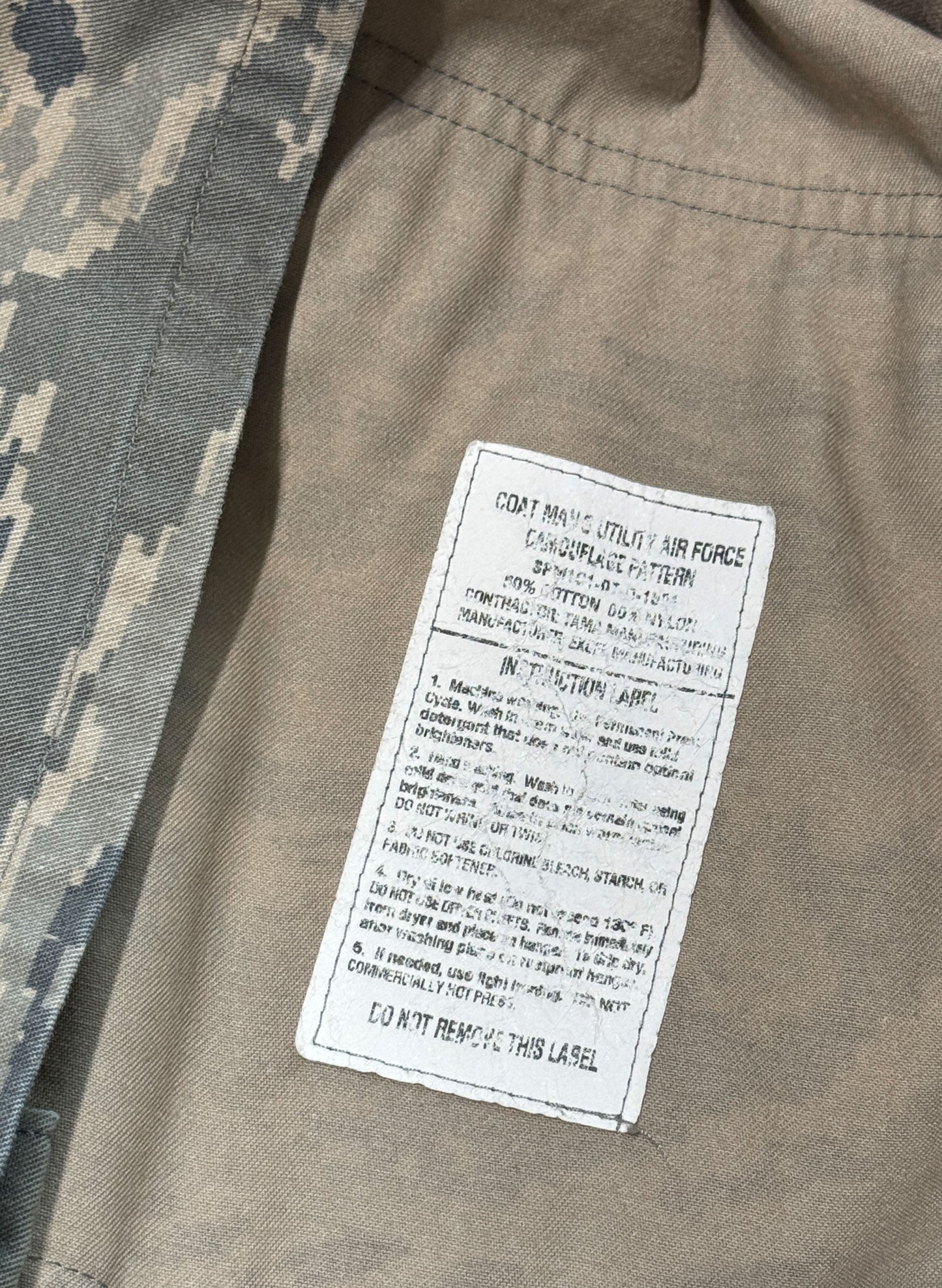 (SUP-477) USAF ABU DIGITAL TIGER STRIPE CAMO UTILITY JACKET