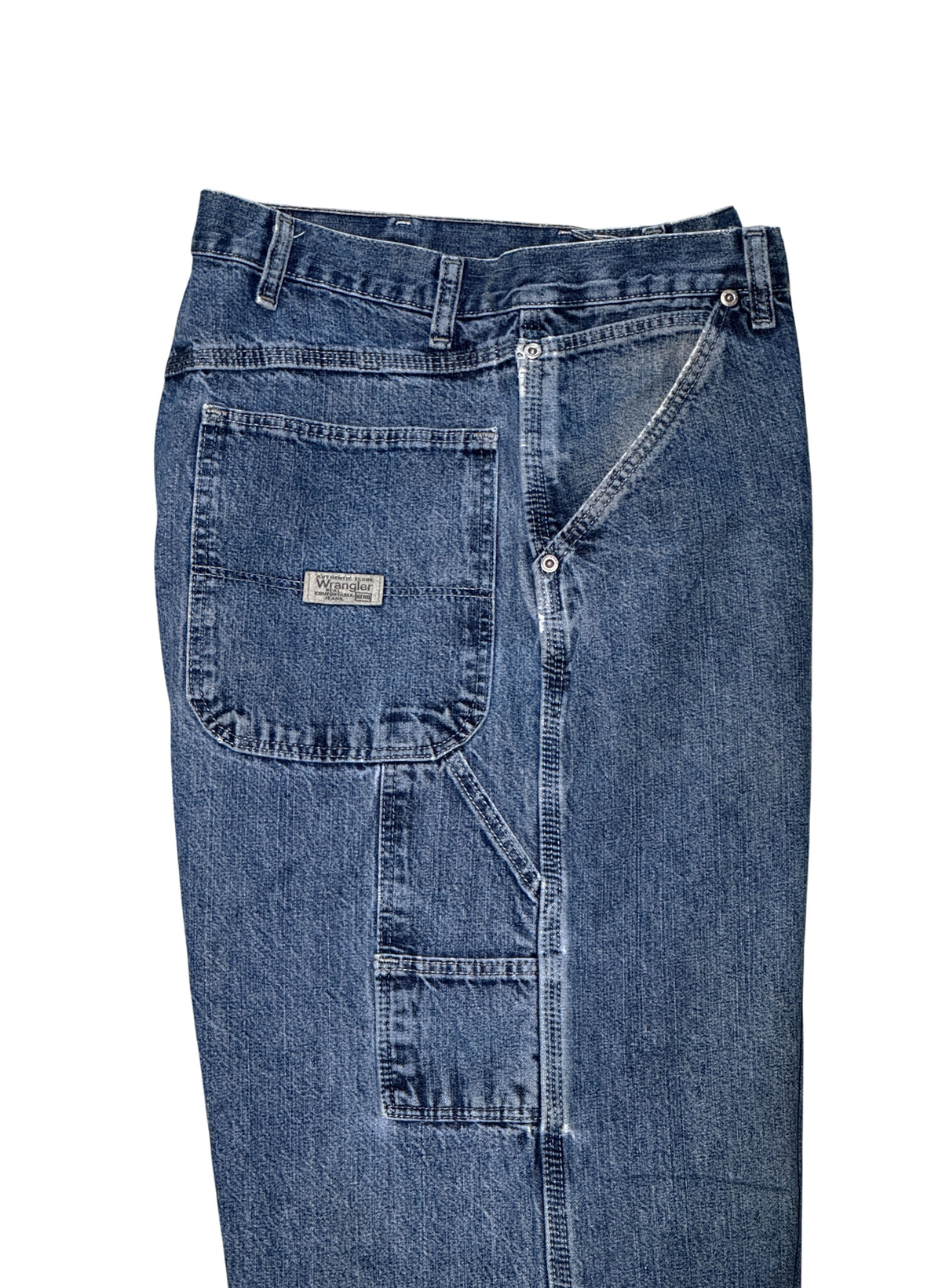 (SUP-867) Wrangler PAINTER DENIM PANTS - W36 - MADE IN MEXICO