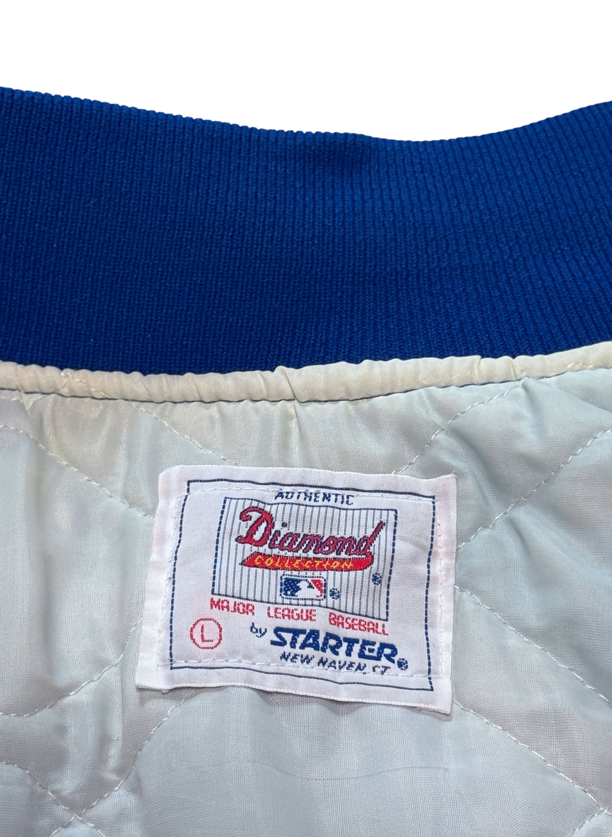 (SUP-876) STARTER NEW YORK METS "DAMAGE" NYLON STADIUM JACKET - L - MADE IN U.S.A.