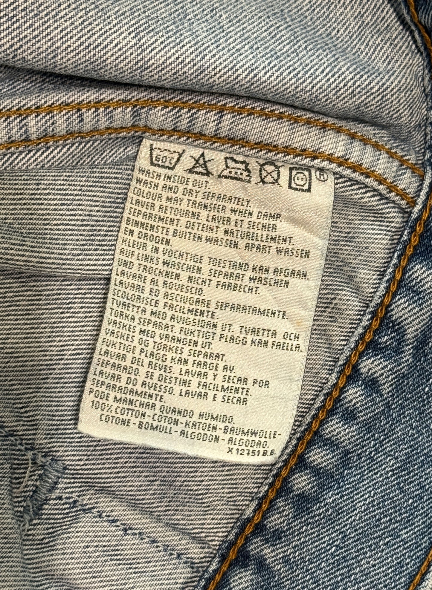 (SUP-467) EURO LEVI'S 70503 04 DENIM JACKET - MADE IN TUNISIA