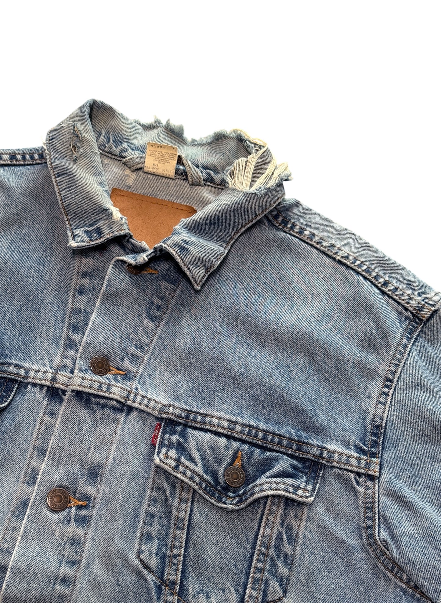 (SUP-468) LEVI'S DENIM JACKET "DAMAGE" - MADE IN MEXICO