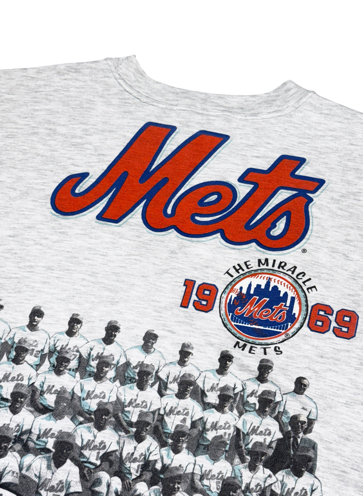 (SUP-882) MLB 1969 NEW YORK METS CREW NECK SWEAT - L - MADE IN U.S.A.