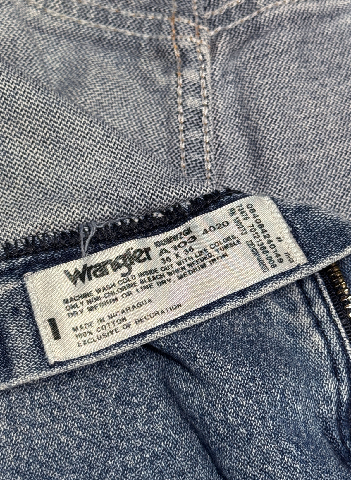 (SUP-827) Wrangler "CUT OFF" DENIM PANTS - MADE IN NICARAGUA
