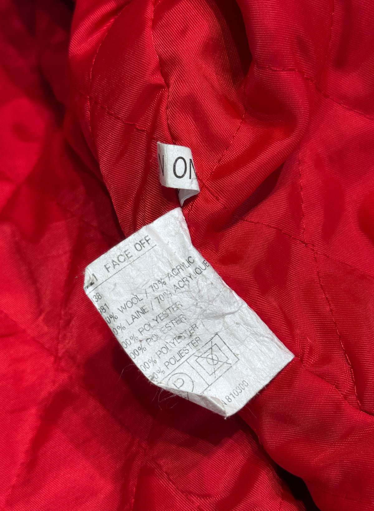 (SUP-880) NHL CHICAGO BLACKHAWKS MELTON STADIUM JACKET - M