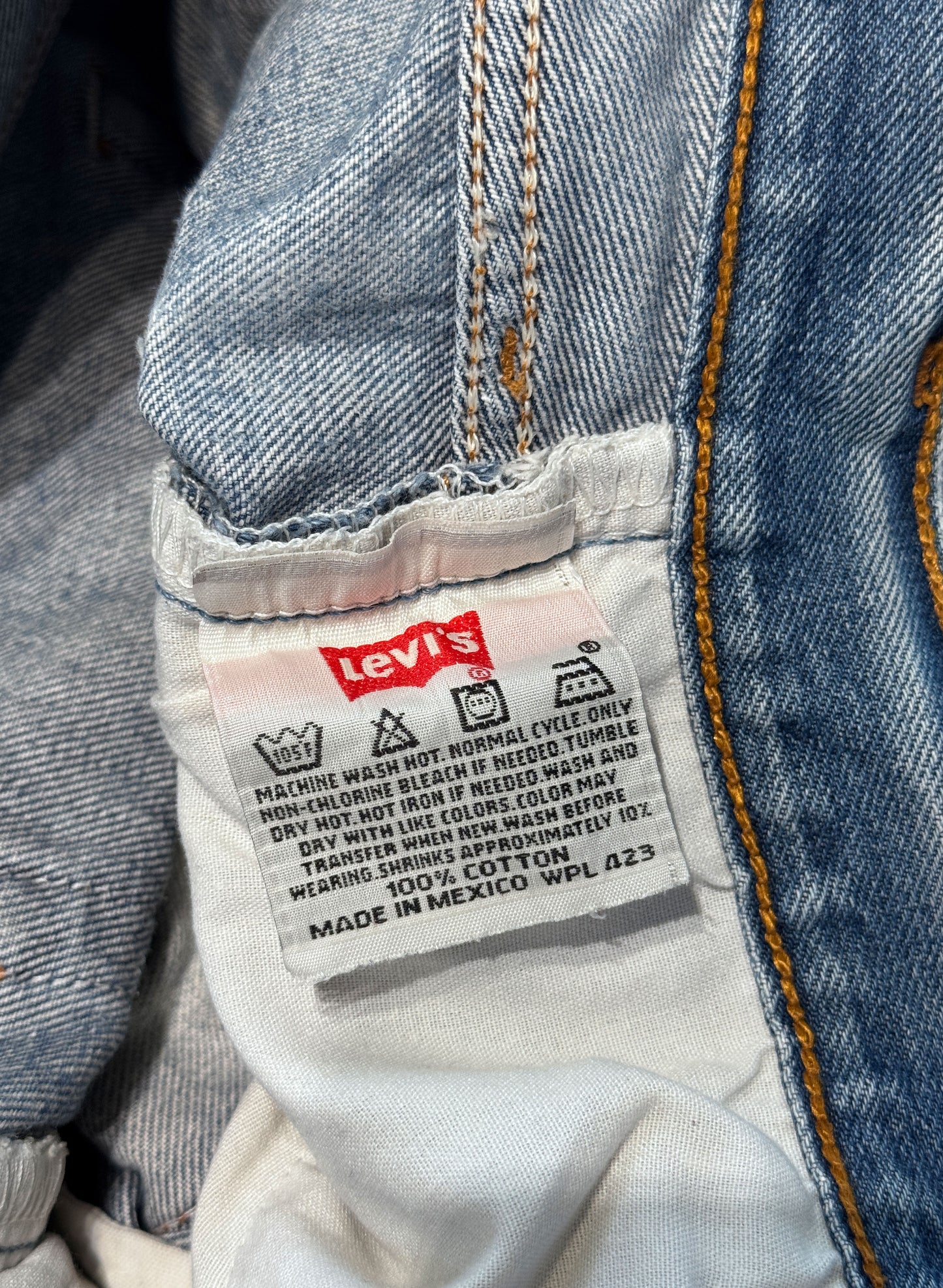 (SUP-633) 90s LEVI'S 501 "DAMAGE" - MADE IN MEXICO