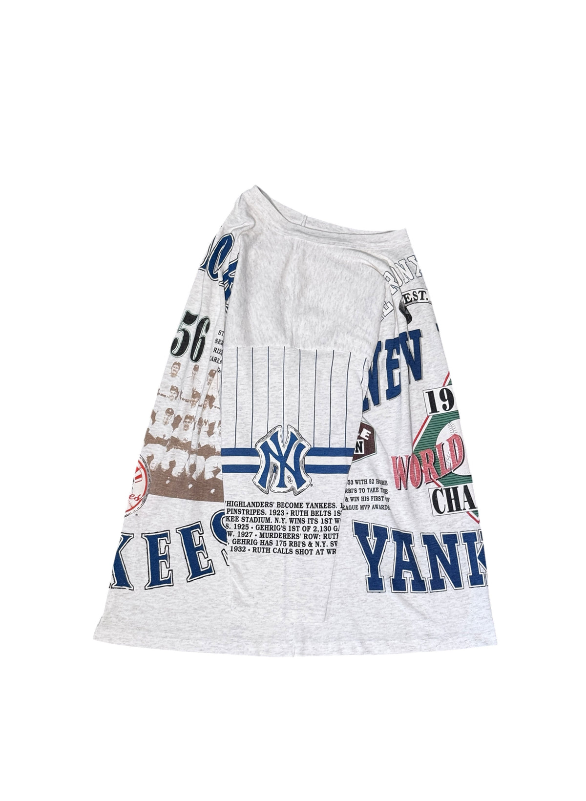 (SUP-854) MLB 1956 NEW YORK YANKEES 3/4 SLEEVE TEE (L) - MADE IN U.S.A.