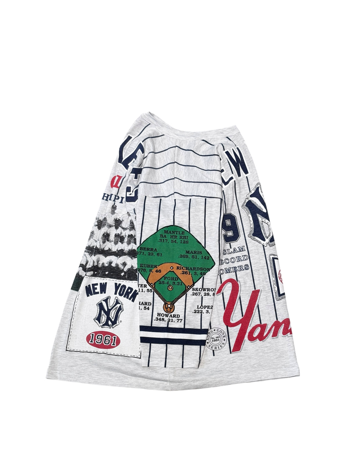 (SUP-853) MLB 1961 NEW YORK YANKEES 3/4 SLEEVE TEE (L) - MADE IN U.S.A.