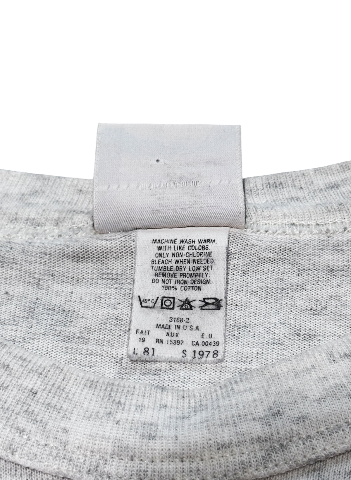 (SUP-857) NFL 1980 "RAIDERS" 3/4 SLEEVE TEE (XL) - MADE IN U.S.A.