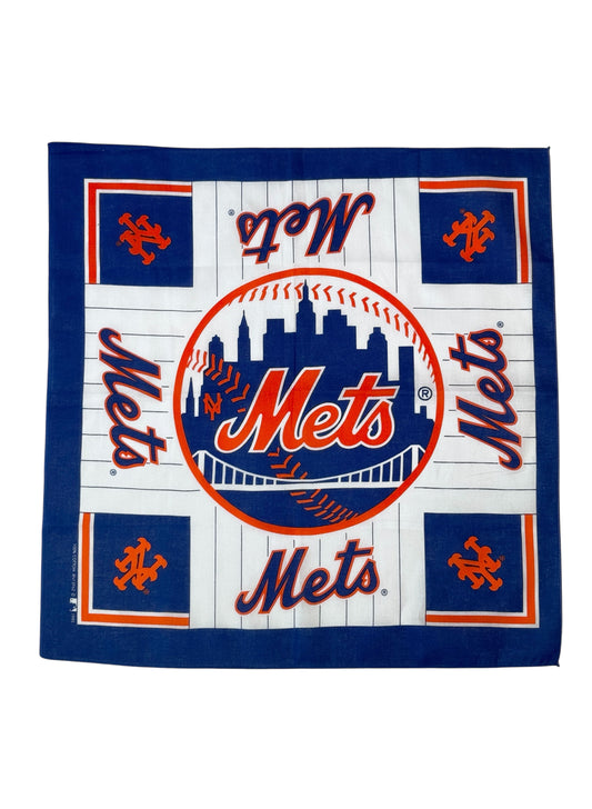 (SUP-710) DEADSTOCK 1995 MLB NEW YORK METS BANDANA