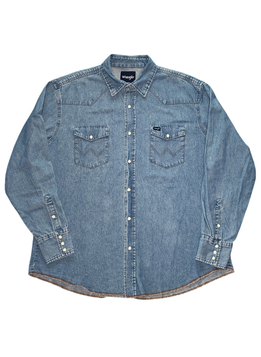 (SUP-458) Wrangler COWBOY DENIM SHIRT-2