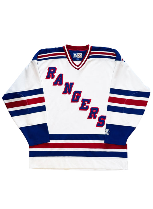 (SUP-795) STARTER NEW YORK RANGERS MESH HOCKEY SHIRT "Away" - L