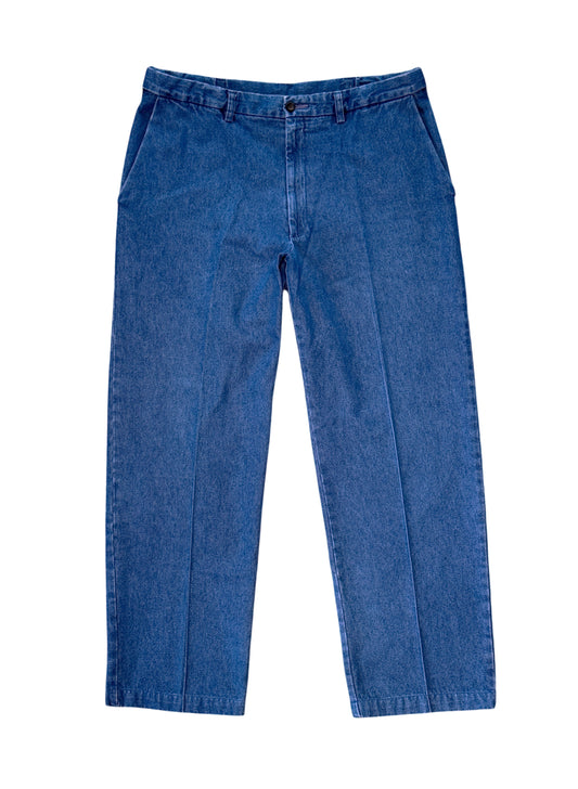 (SUP-738) HAGGAR DENIM SLACKS - W36xL30 - MADE IN MEXICO