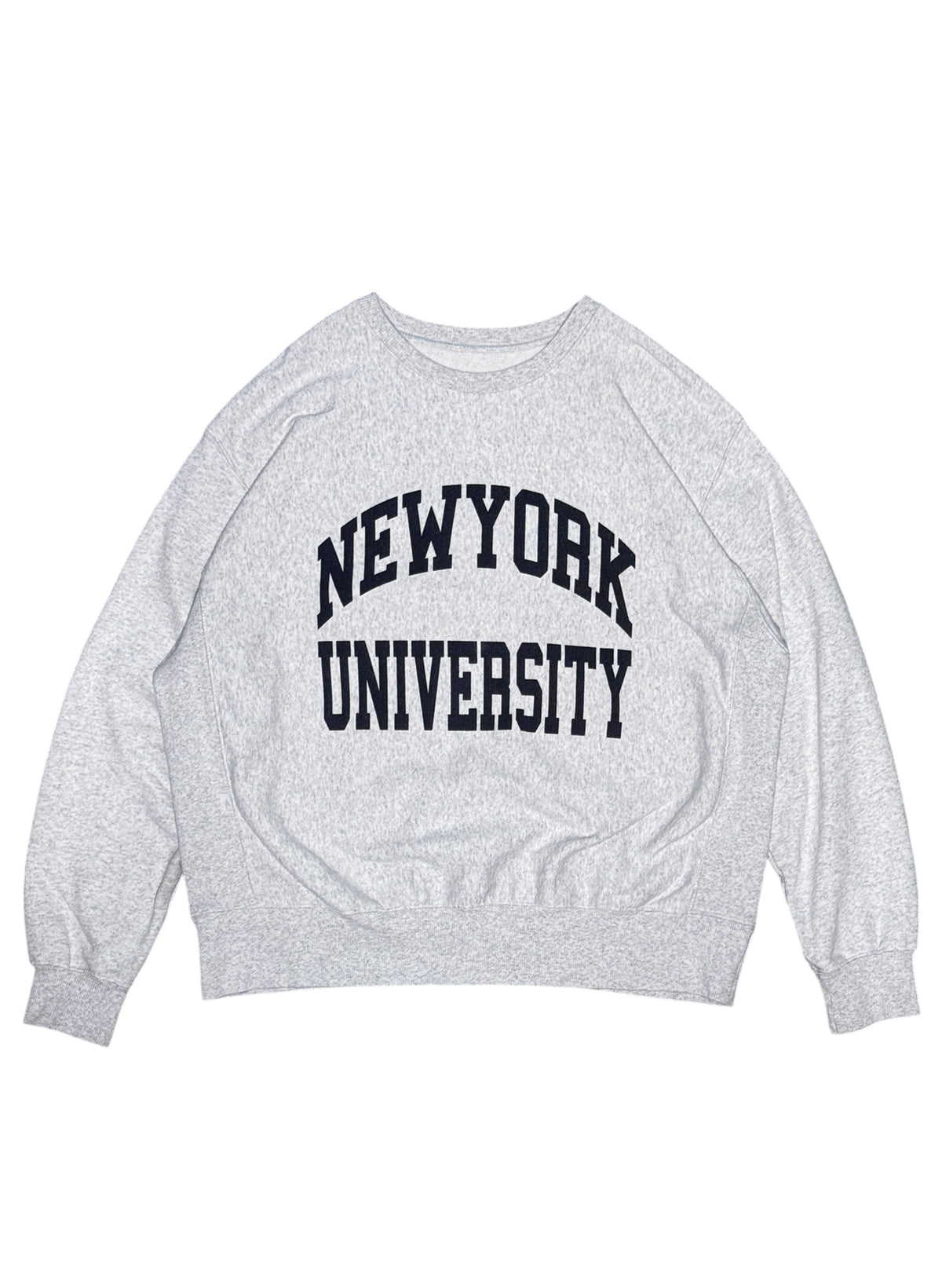 (SUP-858) NEW YORK UNIVERSITY REVERSE WEAVE CREW SWEAT - メンズLサイズ相当