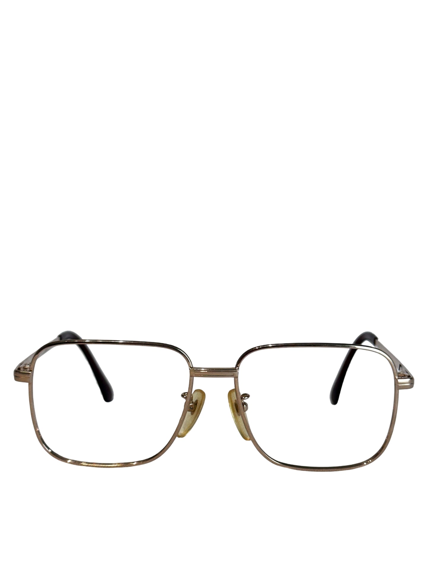 (SUP-767) 90s VINTAGE GOLD FRAME GLASSES - Nikon（レンズなし）