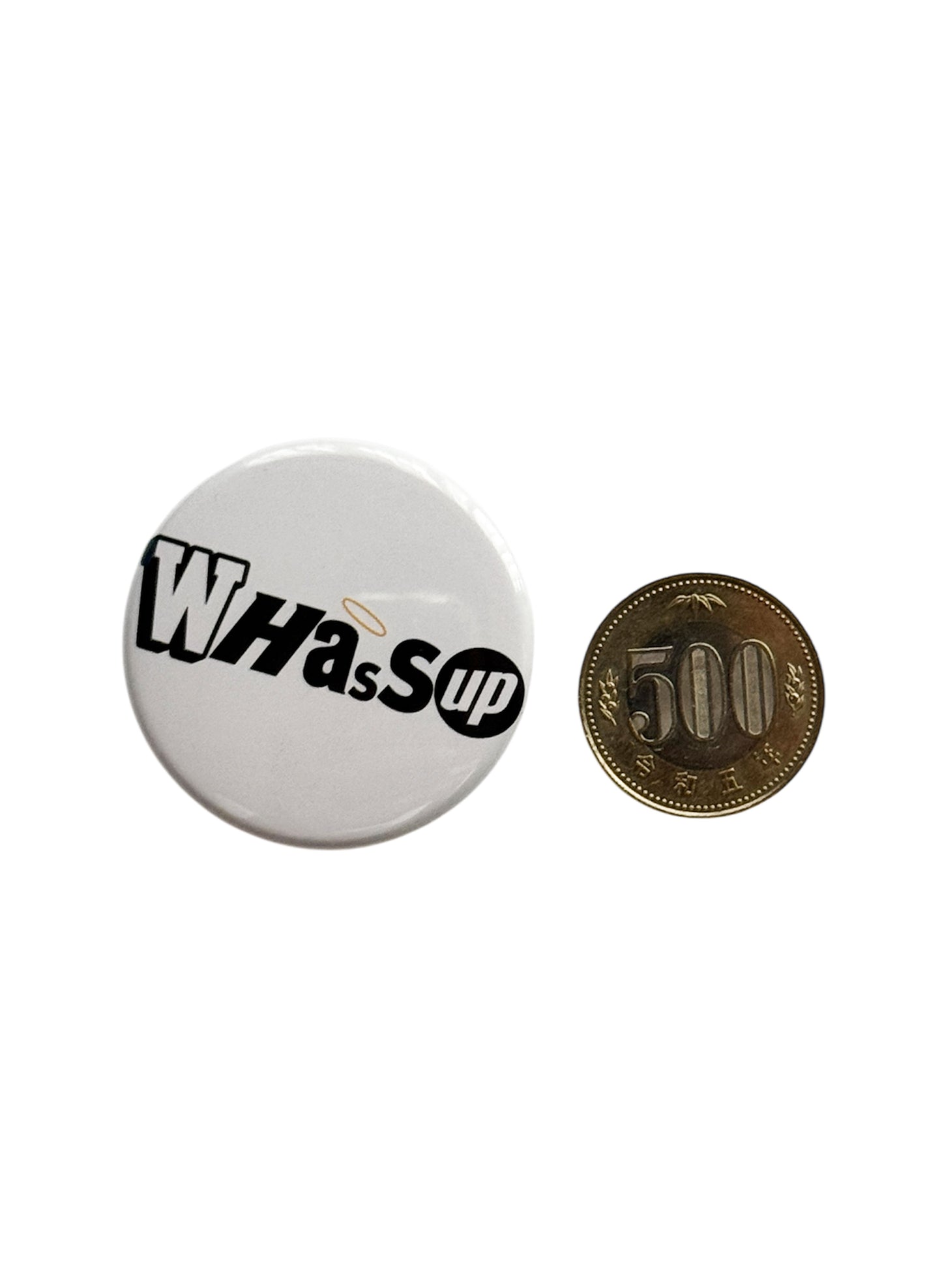 (SUP-423) WHASSUP Pinback Button Badge - Large - 44mm