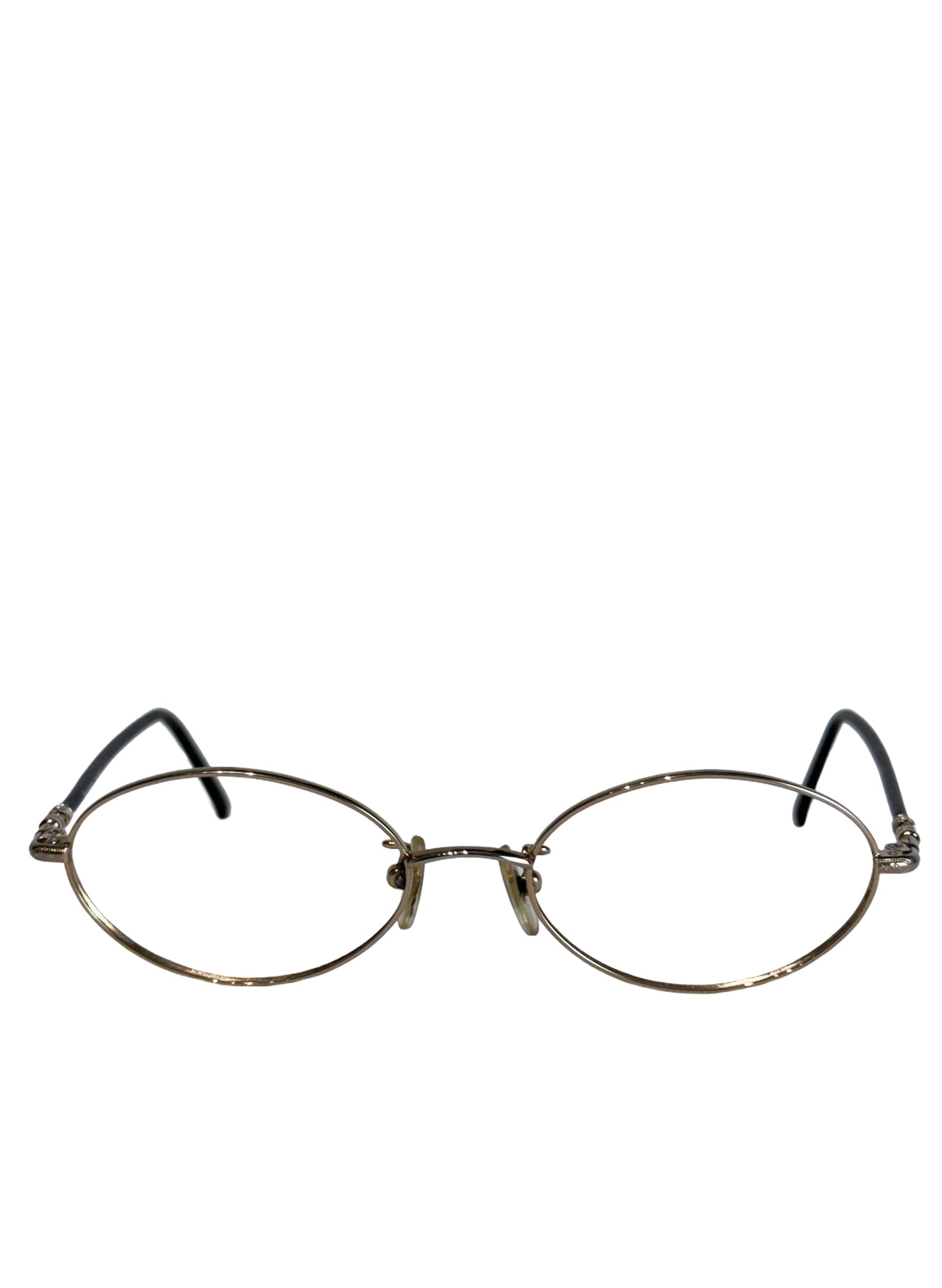 (SUP-771) 90s VINTAGE Polo Ralph Lauren GOLD OVAL FRAME GLASSES（レンズなし）
