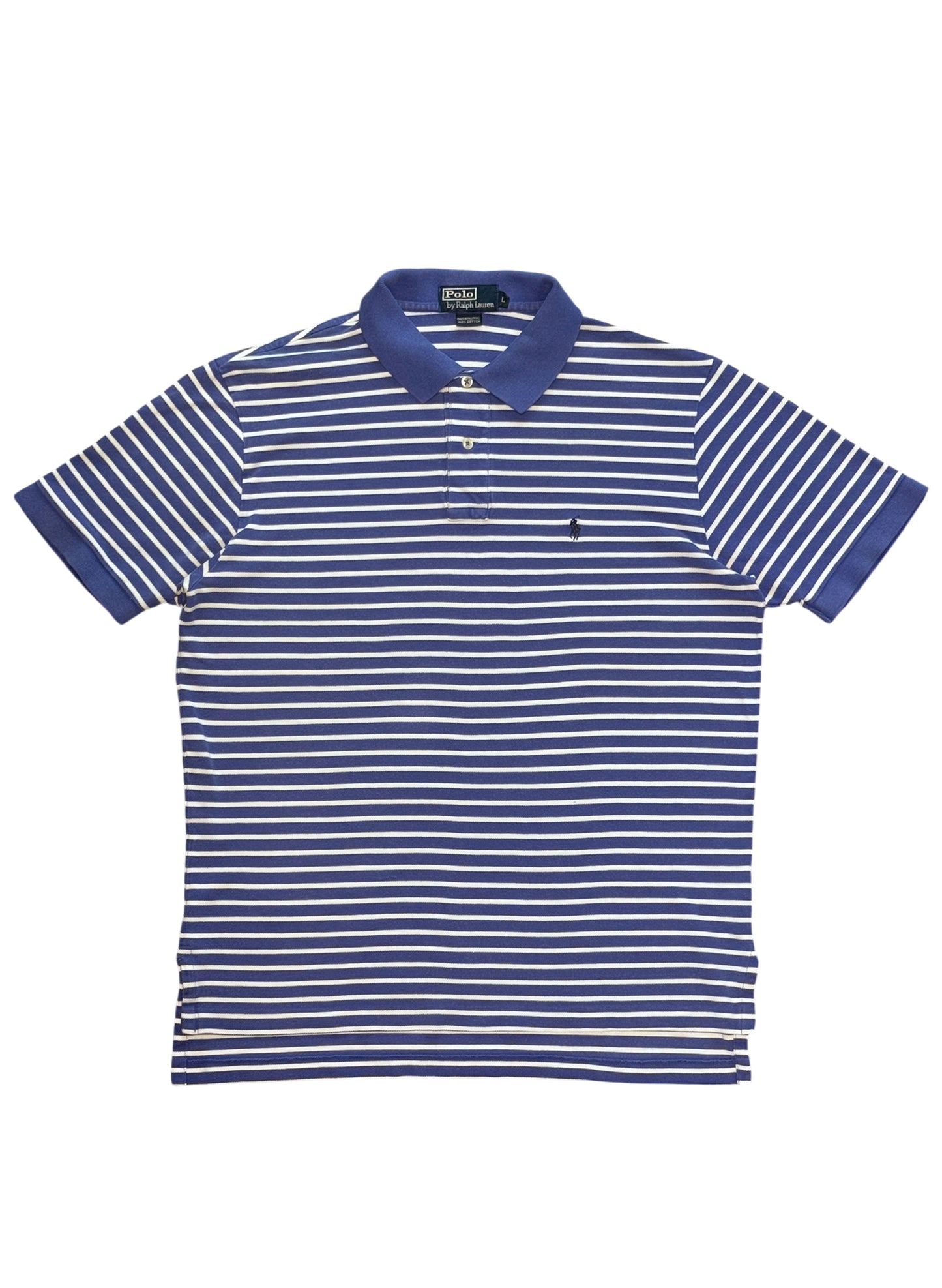 (SUP-690) Polo Ralph Lauren BORDER POLO SHIRT - BLUE