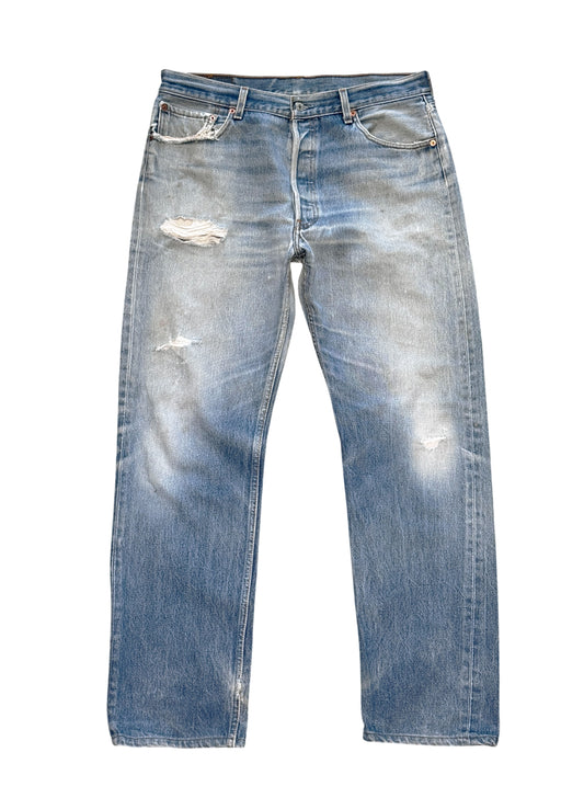(SUP-633) 90s LEVI'S 501 "DAMAGE" - MADE IN MEXICO