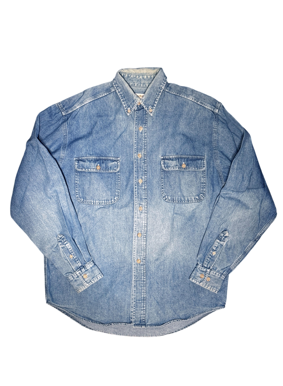 (SUP-863) 90s BANANA REPUBLIC DENIM SHIRT - MADE IN U.S.A.