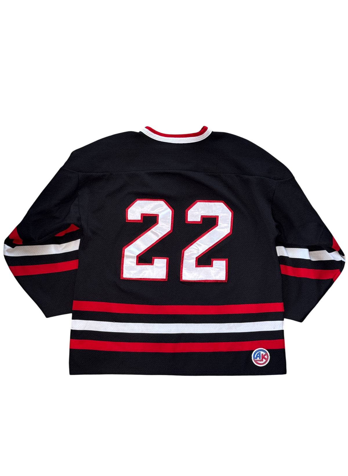 (SUP-792) NHL CHICAGO BLACKHAWKS MESH HOCKEY SHIRT "22" - L - MADE IN CANADA