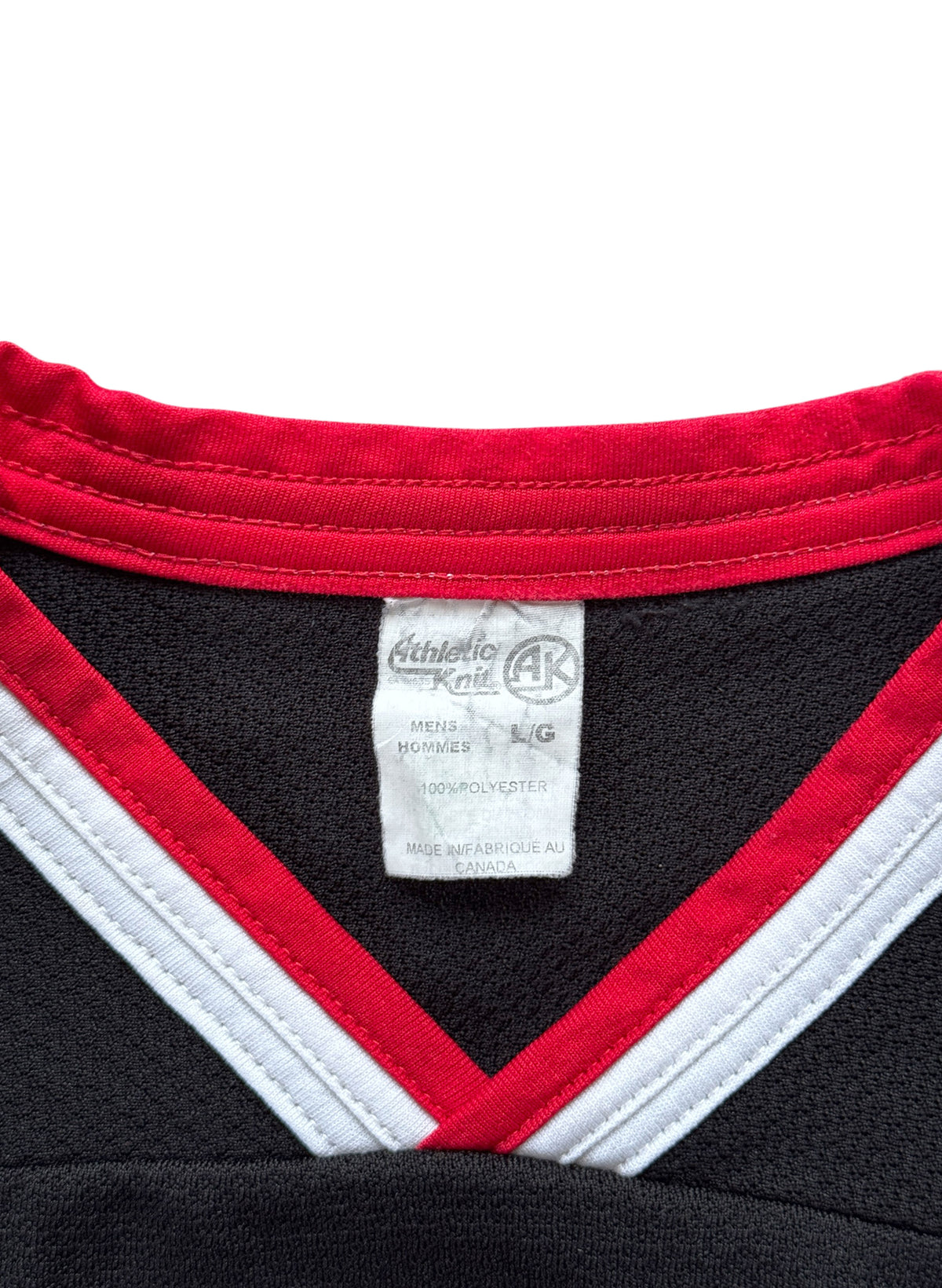(SUP-792) NHL CHICAGO BLACKHAWKS MESH HOCKEY SHIRT "22" - L - MADE IN CANADA