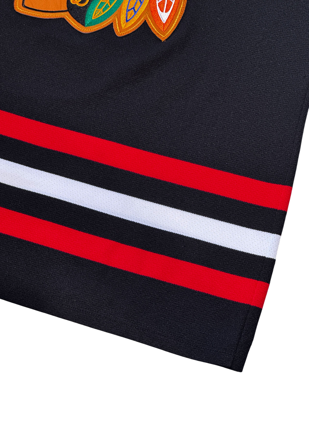 (SUP-793) NHL CHICAGO BLACKHAWKS MESH HOKEY SHIRT "29" - L - MADE IN CANADA