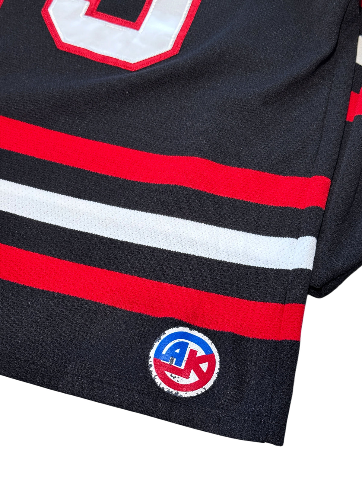 (SUP-793) NHL CHICAGO BLACKHAWKS MESH HOKEY SHIRT "29" - L - MADE IN CANADA