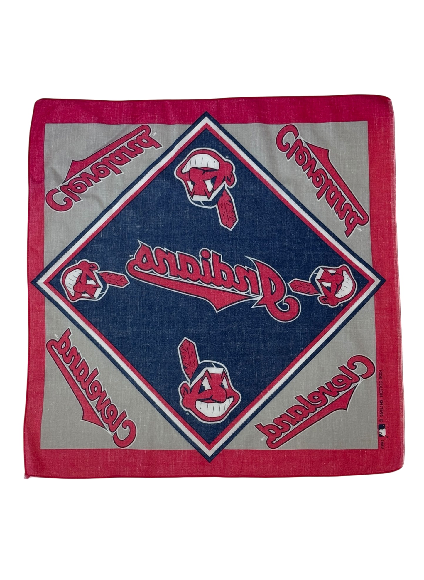 (SUP-712) VINTAGE 1995 MLB CLEVELAND INDIANS BANDANA