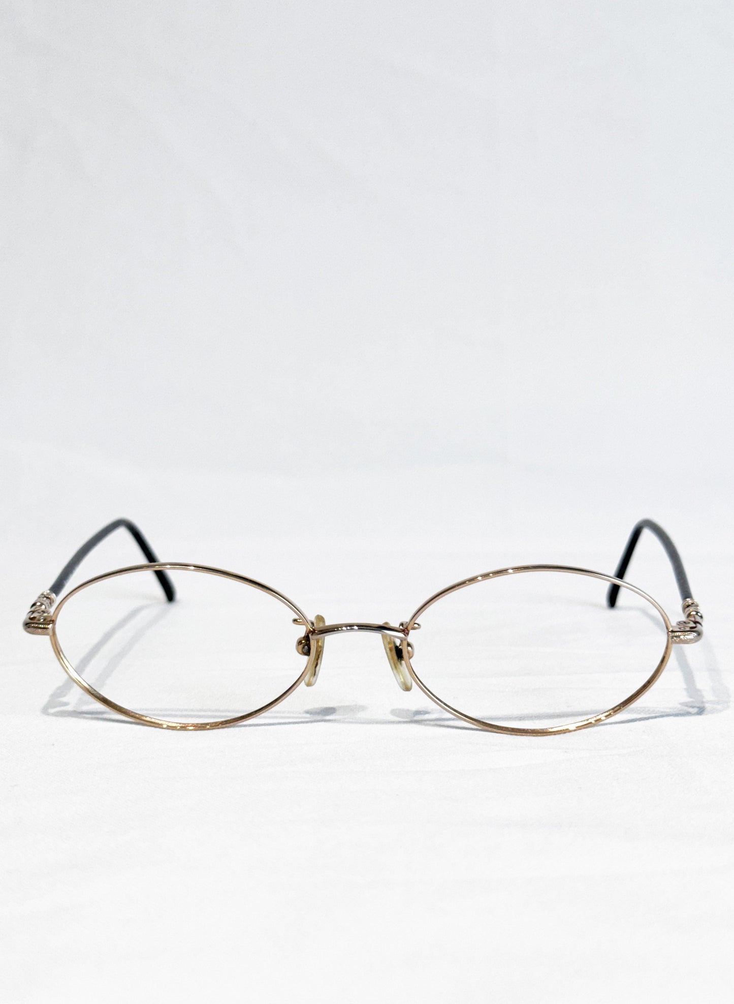 (SUP-771) 90s VINTAGE Polo Ralph Lauren GOLD OVAL FRAME GLASSES（レンズなし）
