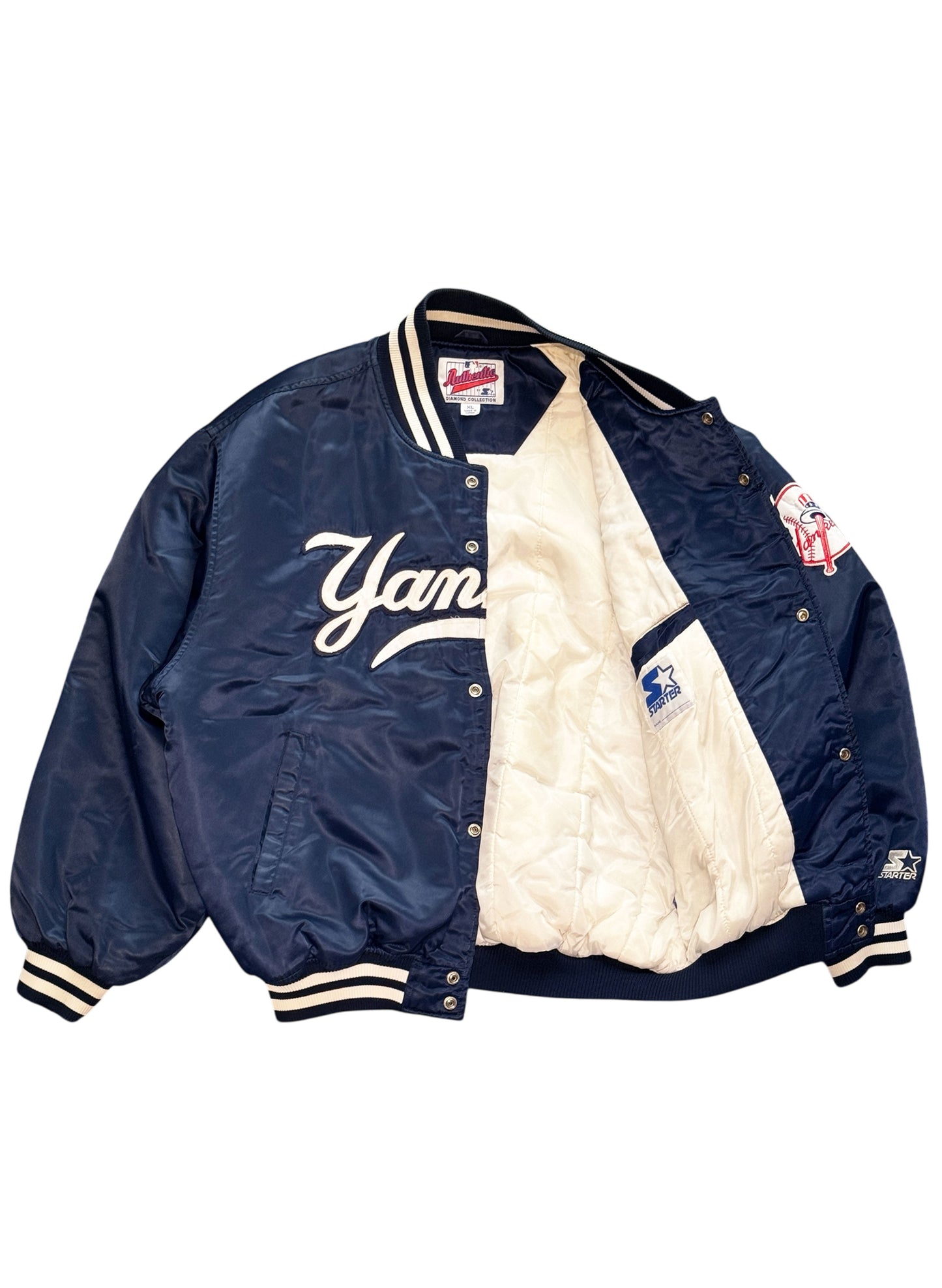 (SUP-503) STARTER NEW YORK YANKEES QUILTING STADIUM JACKET