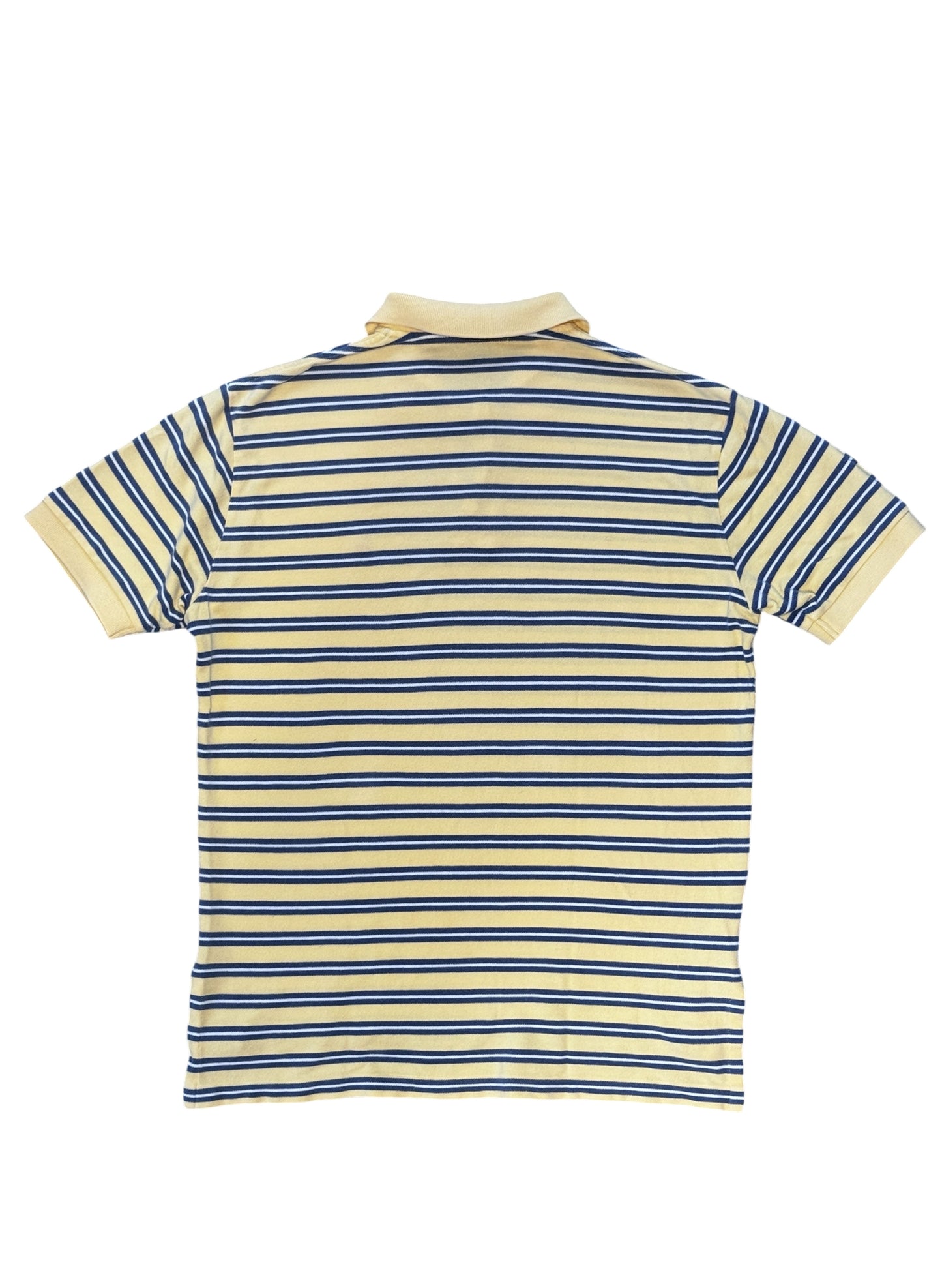 (SUP-701) Polo Ralph Lauren BORDER POLO SHIRT - YELLOW/BLUE/WHITE
