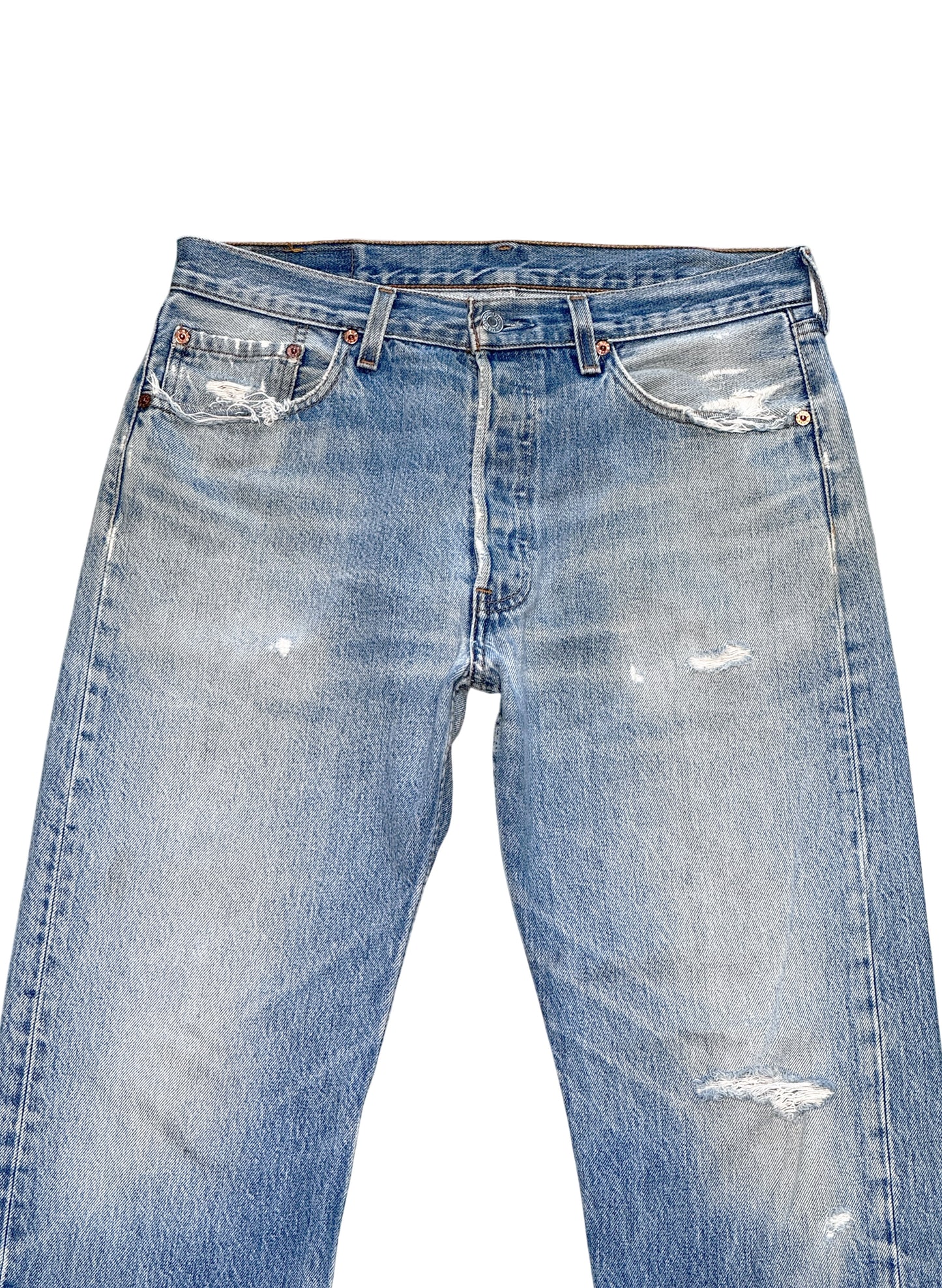 (SUP-634) 90s LEVI'S 501 "DAMAGE" - MADE IN U.S.A.