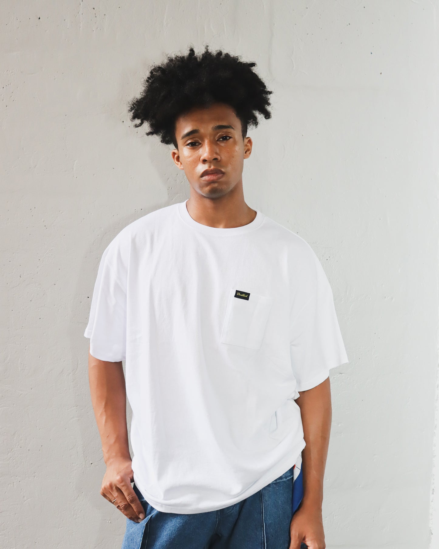 WOODBLOCK x TSUYOSHI YAMANAKA NEW YORK POCKET T-SHIRT WHITE (WB-26SS-024)