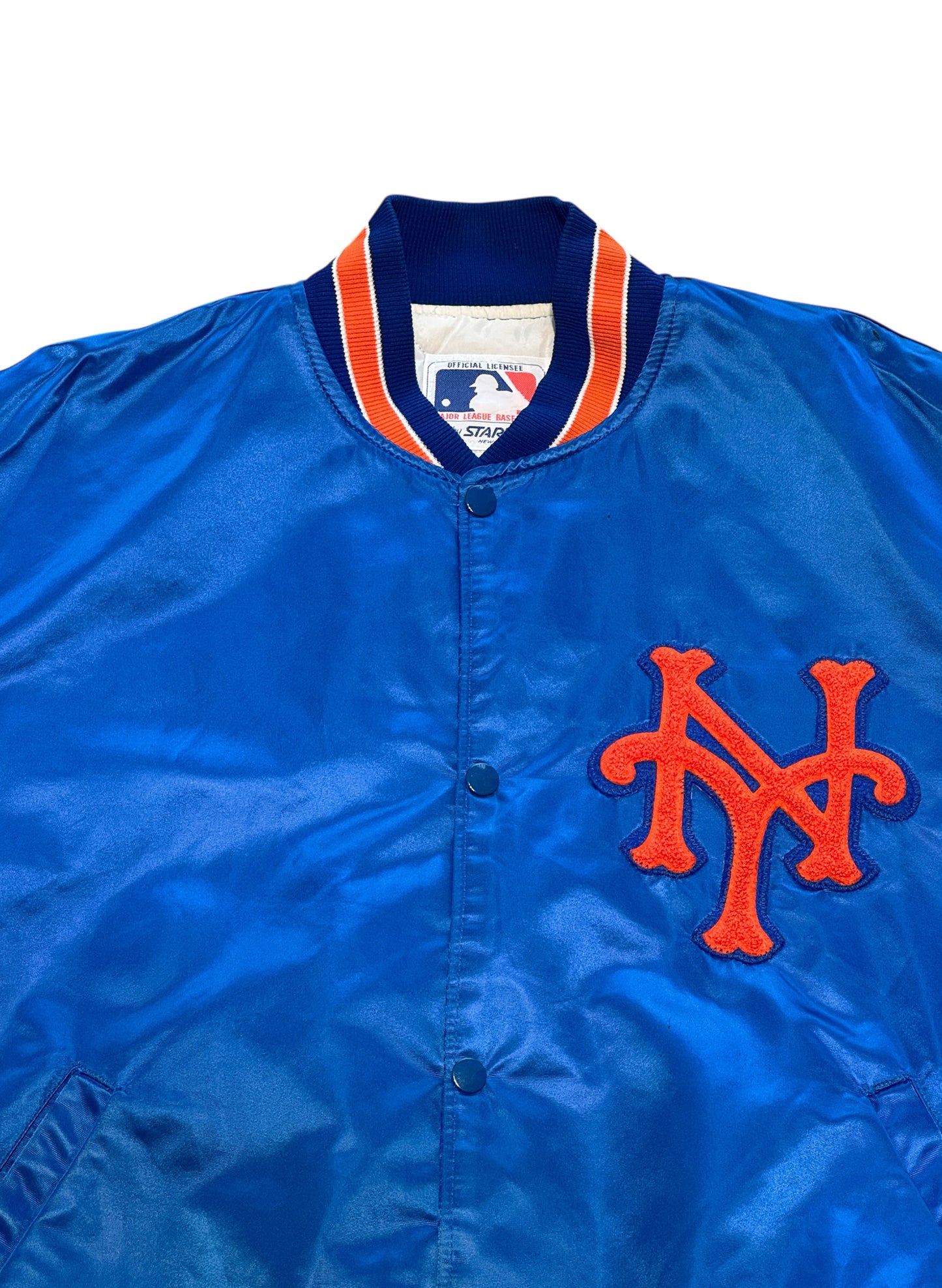 (SUP-559) STARTER NEW YORK METS QUILTING NYLON STADIUM JACKET - XL - MADE IN U.S.A.