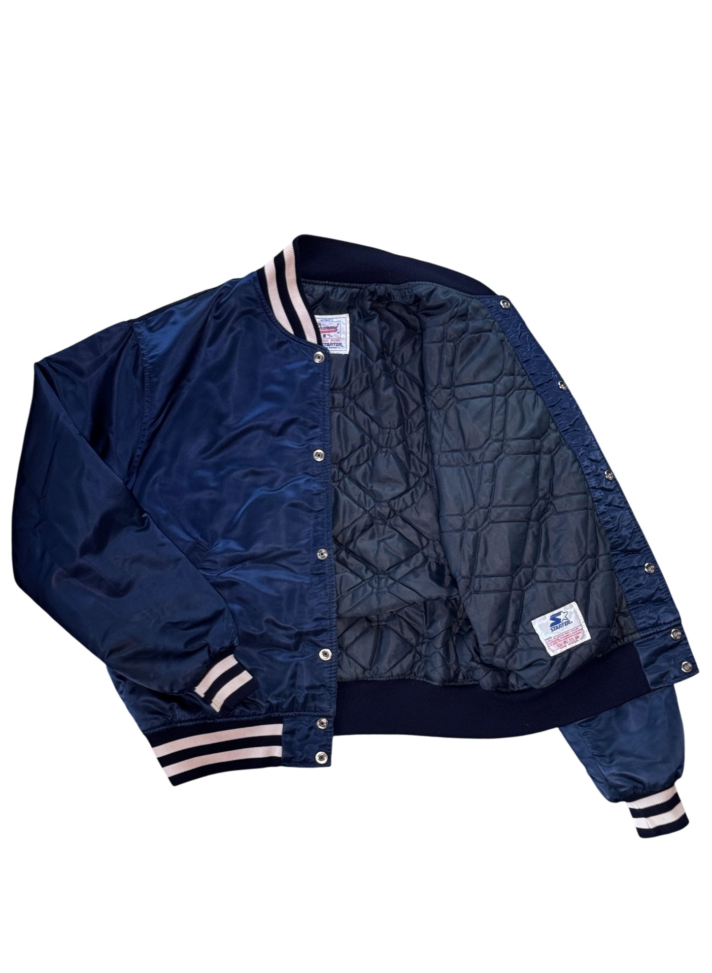 (SUP-774) STARTER NEW YORK YANKEES NYLON STADIUM JACKET (L) - MADE IN U.S.A.