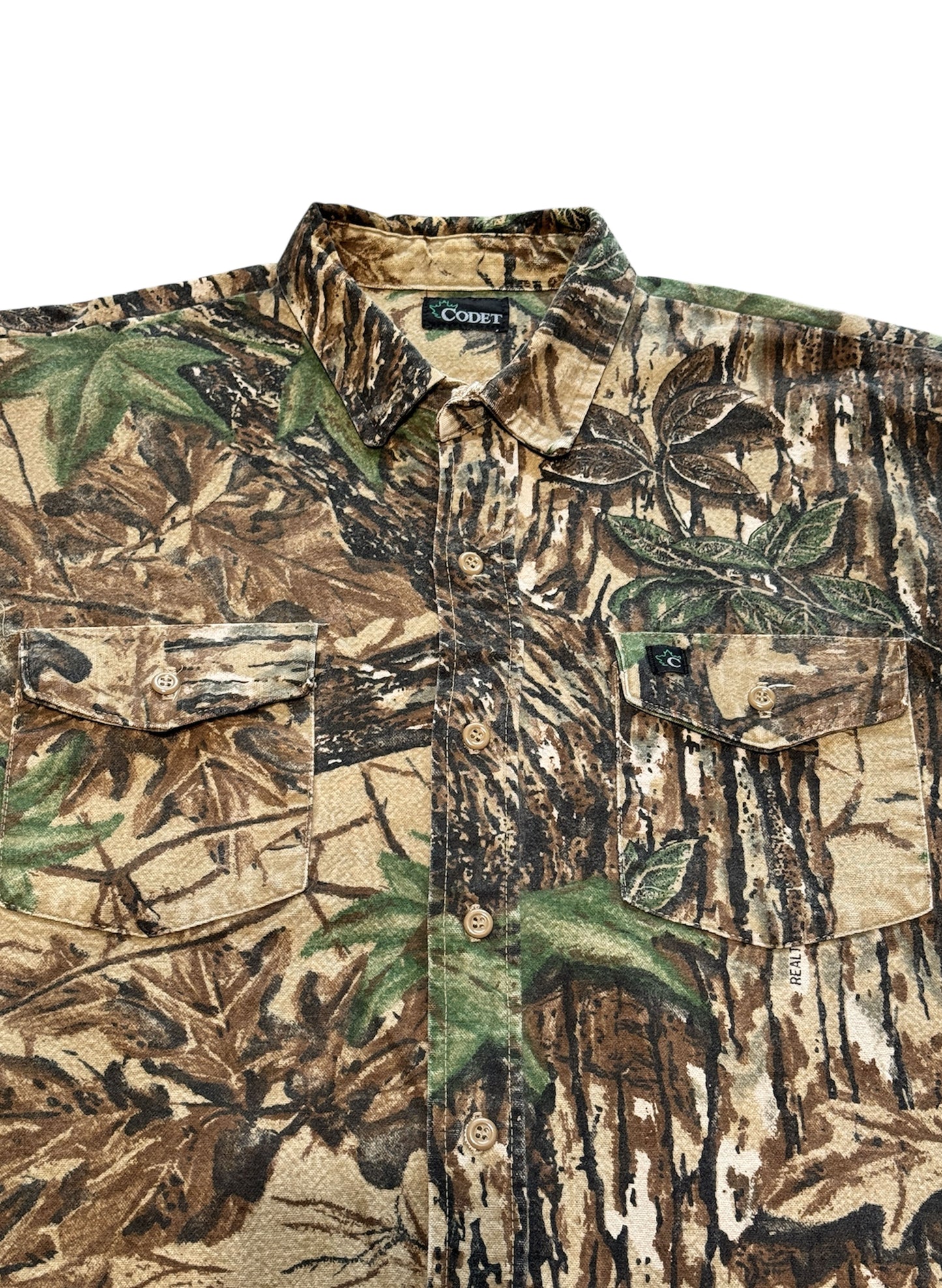 (SUP-469) CODET REAL TREE CAMO FLANNEL SHIRT