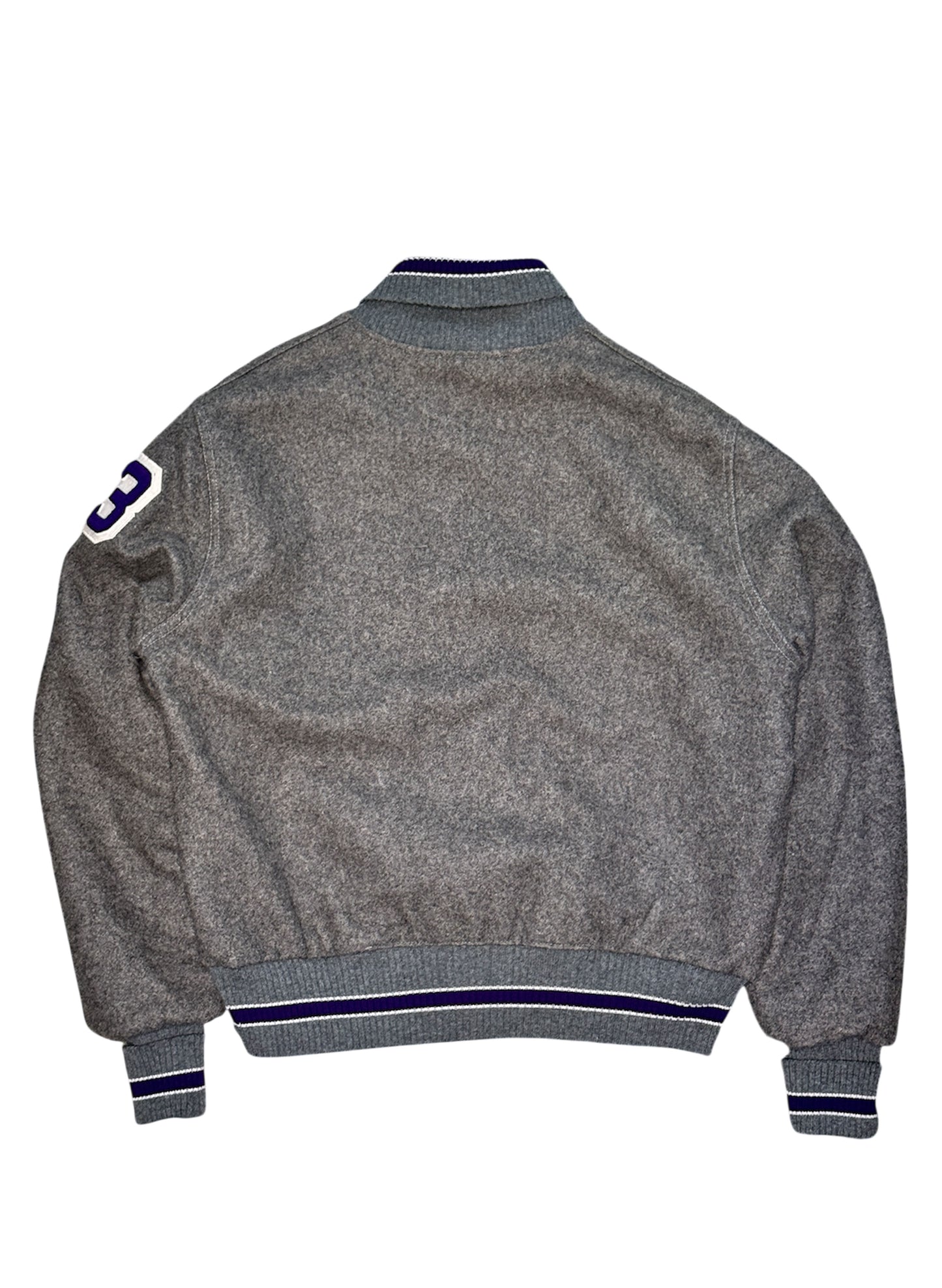 (SUP-448) NEFF "Reprocessed Wool" STADIUM JACKET - MADE IN U.S.A.