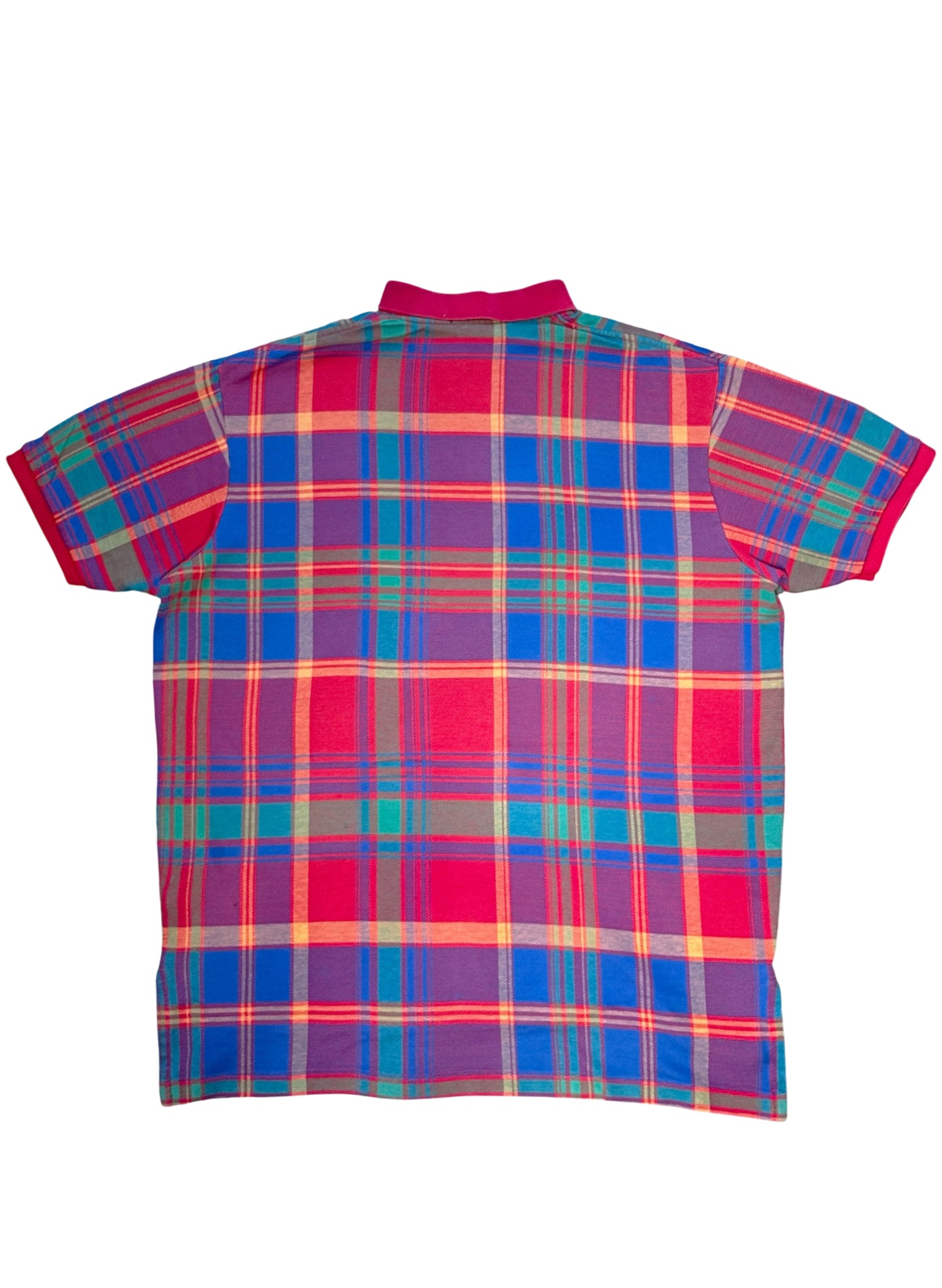 (SUP-675) Polo Ralph Lauren MULTI CHECK POLO SHIRT - MADE IN U.S.A.