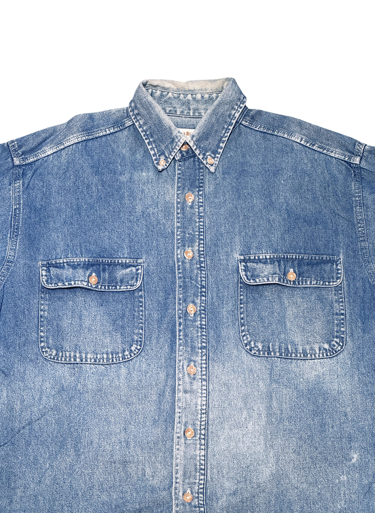 (SUP-863) 90s BANANA REPUBLIC DENIM SHIRT - MADE IN U.S.A.