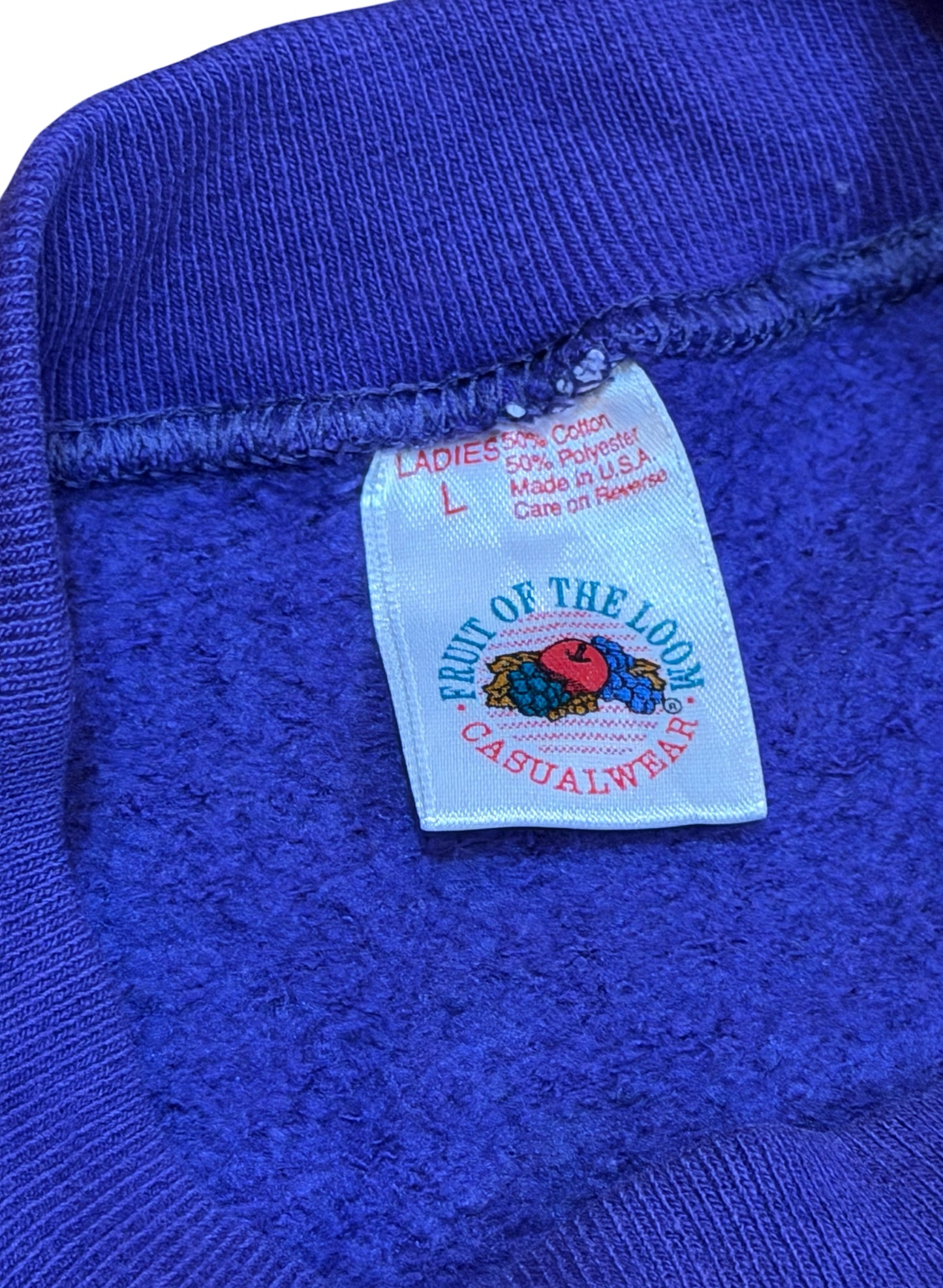 (UD-290) FRUIT OF THE LOOM LADY'S CREW NECK MADE IN USA