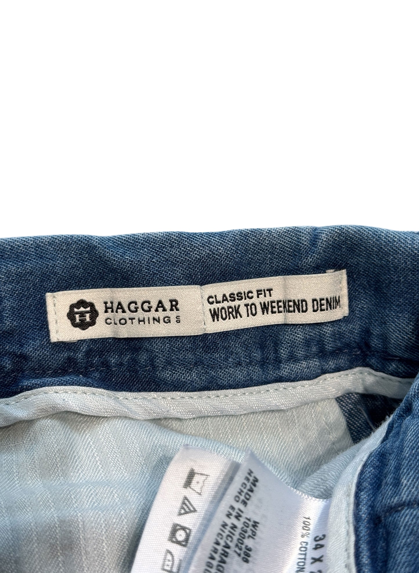 (SUP-486) HAGGAR DENIM SLACKS - W34 x L29