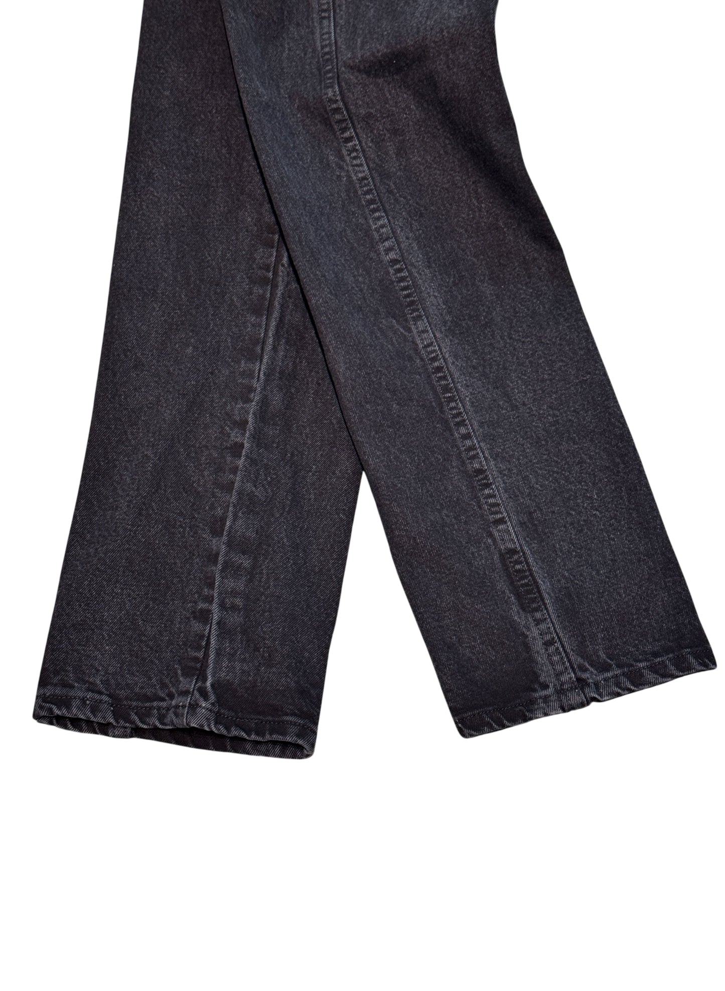 (SUP-491) RUSTLER BLACK DENIM - W34 x L30 - MADE IN MEXICO