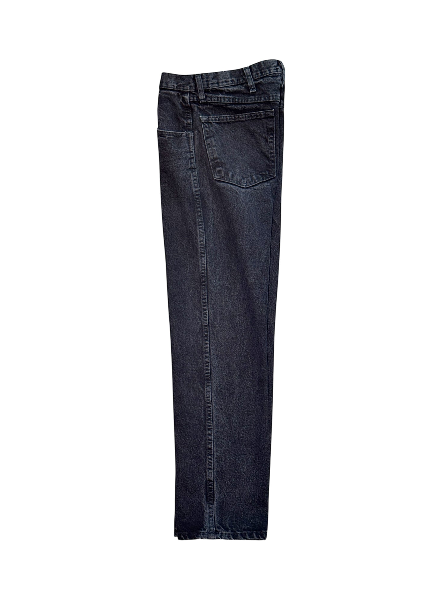(SUP-491) RUSTLER BLACK DENIM - W34 x L30 - MADE IN MEXICO