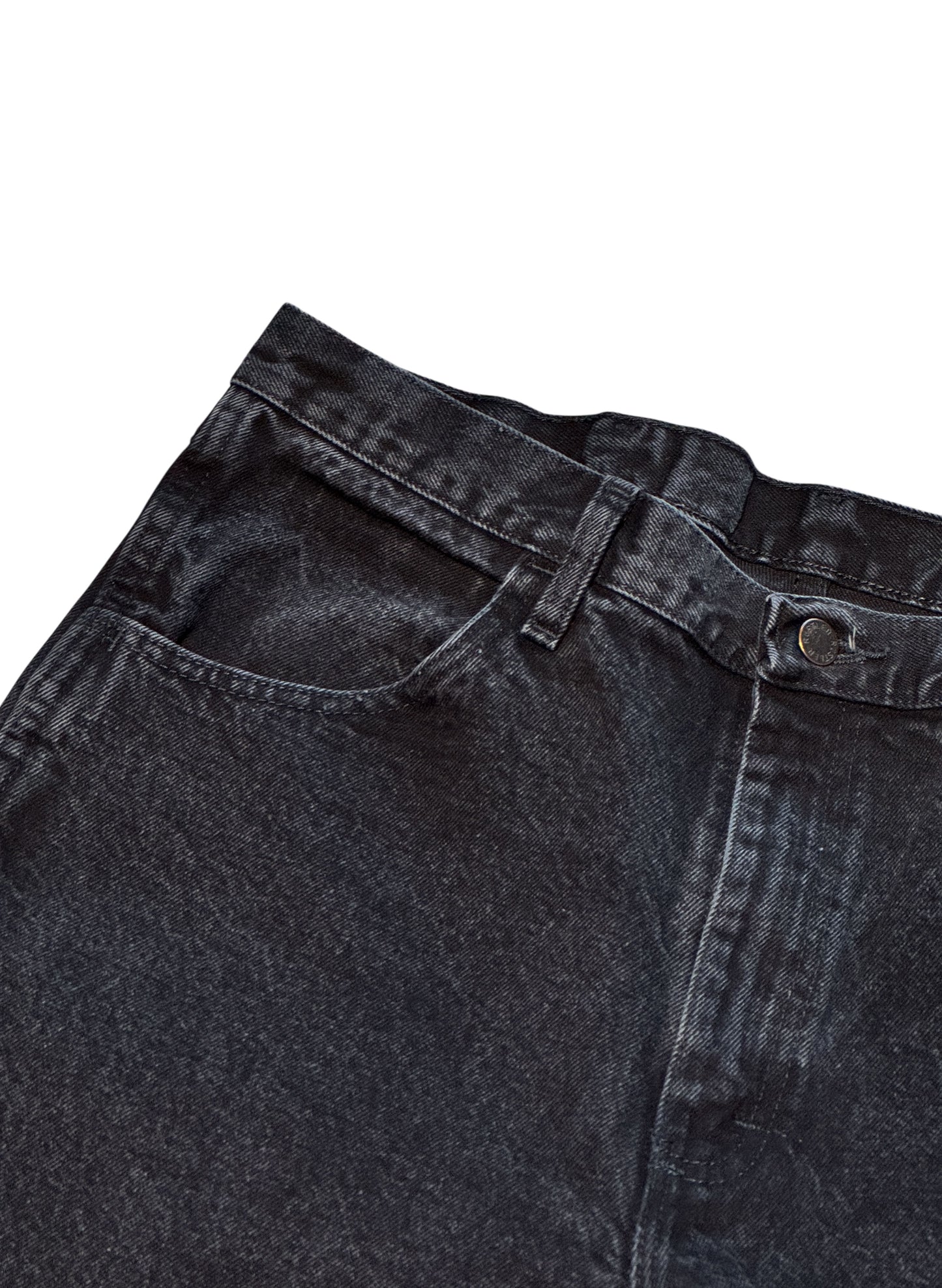 (SUP-491) RUSTLER BLACK DENIM - W34 x L30 - MADE IN MEXICO
