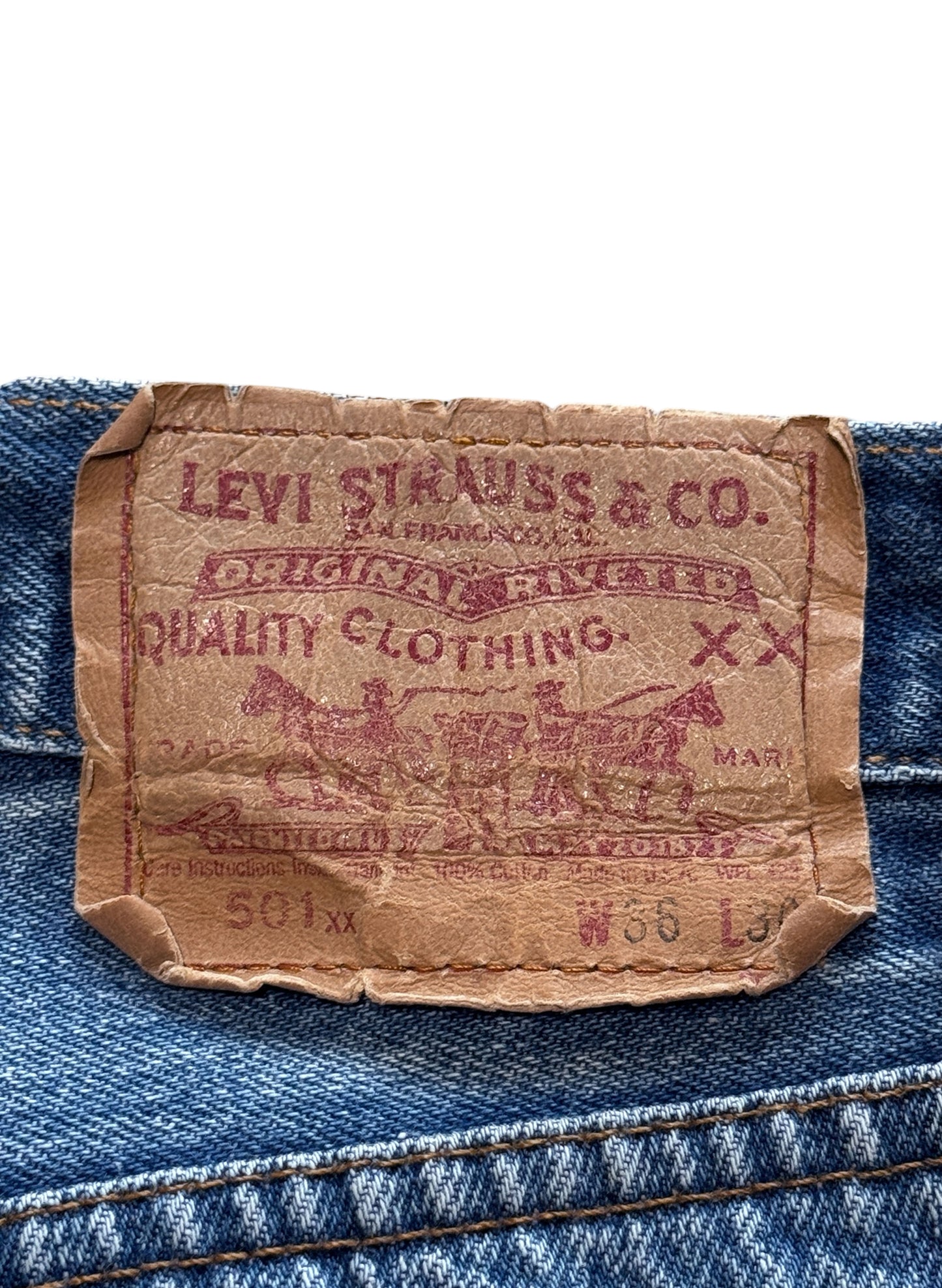 (SUP-604) LEVI'S 501 "Circle R"- MADE IN U.S.A.