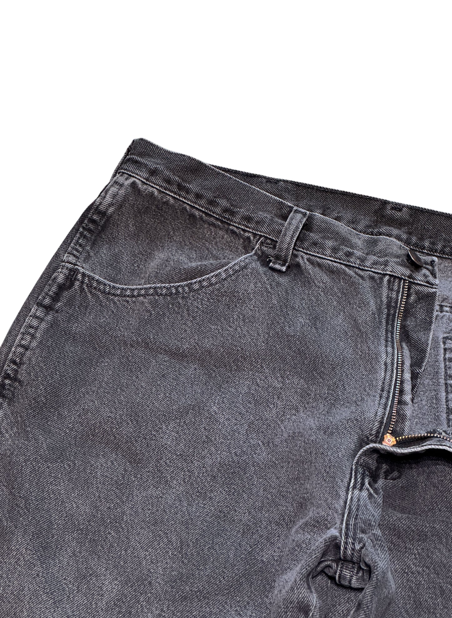 (SUP-461) RUSTLER BLACK FADE DENIM - W36 x L29 - MADE IN MEXICO