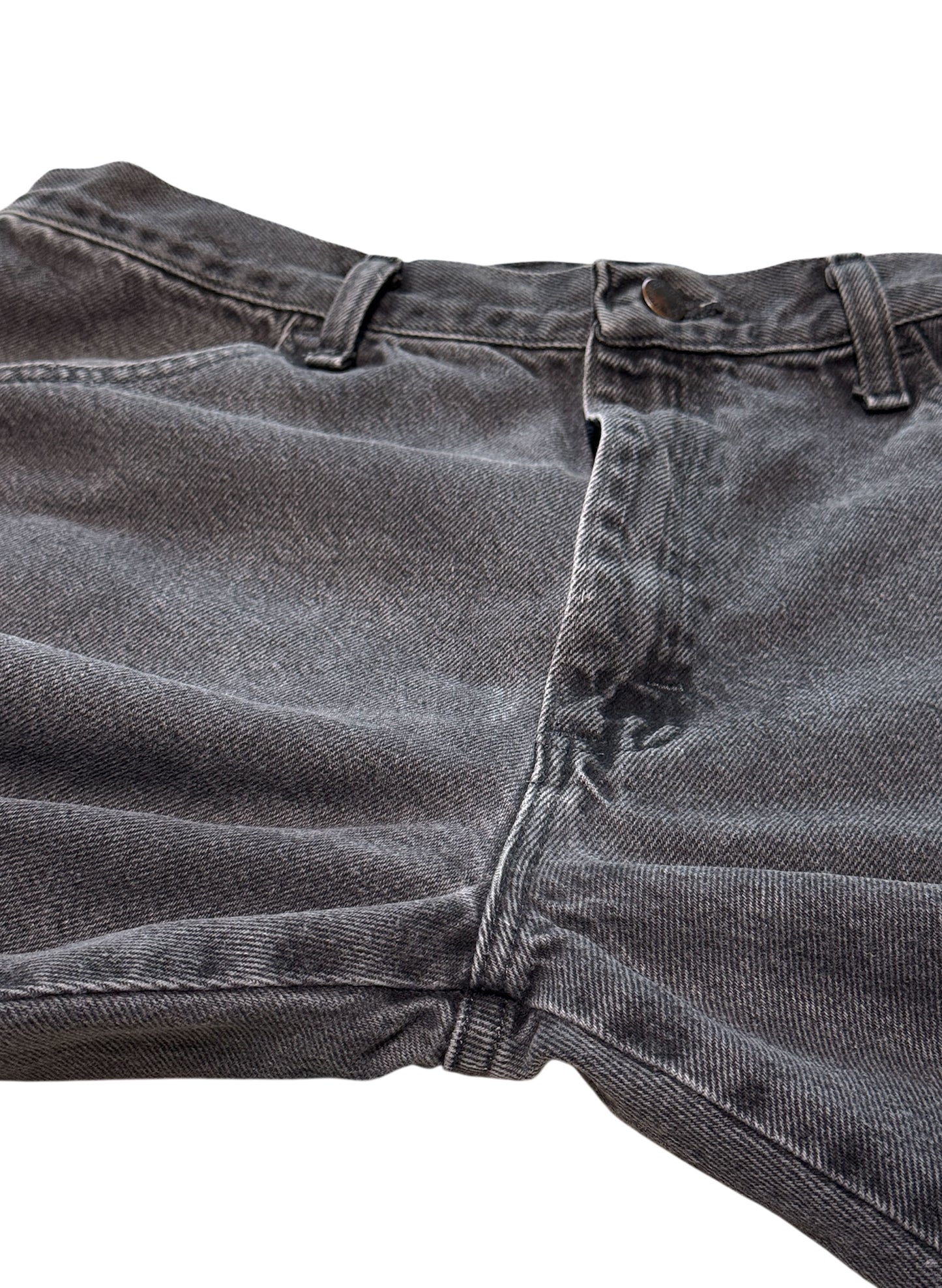 (SUP-461) RUSTLER BLACK FADE DENIM - W36 x L29 - MADE IN MEXICO