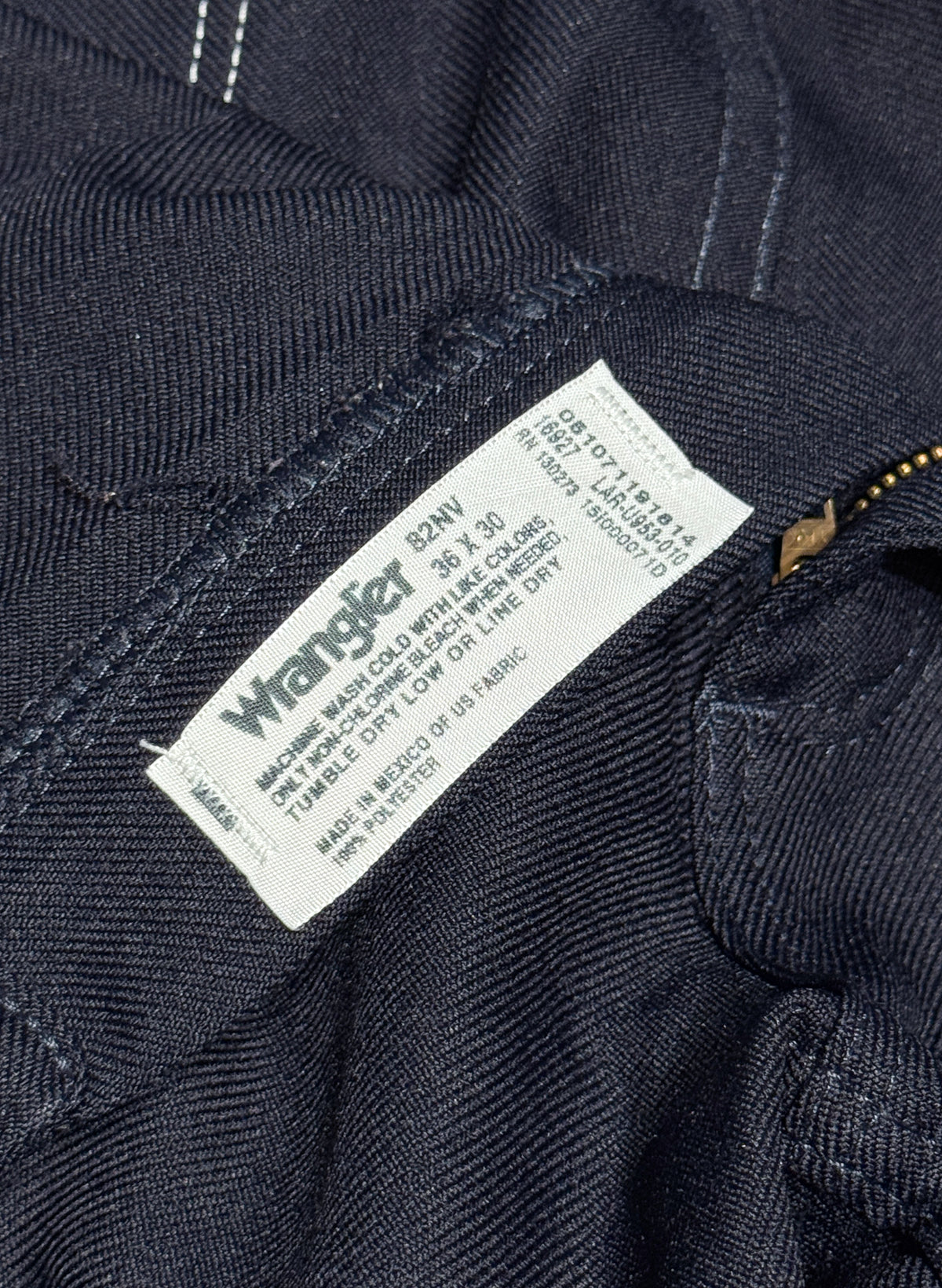 (SUP-824) Wrangler WRANCHER DRESS PANTS - W36 - DK.NAVY - MADE IN MEXICO